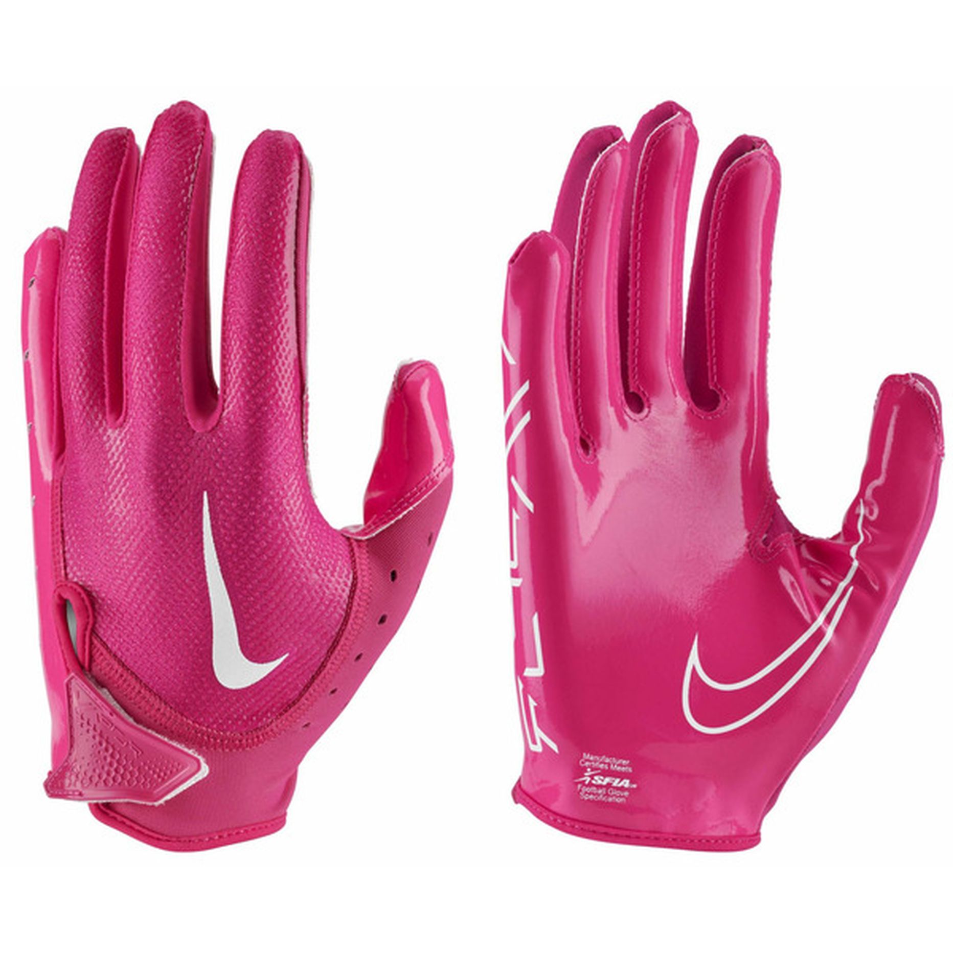 Men's NWT outlet Nike Vapor Jet 3.0 Football Gloves Pink White GF0217 168 Size XL