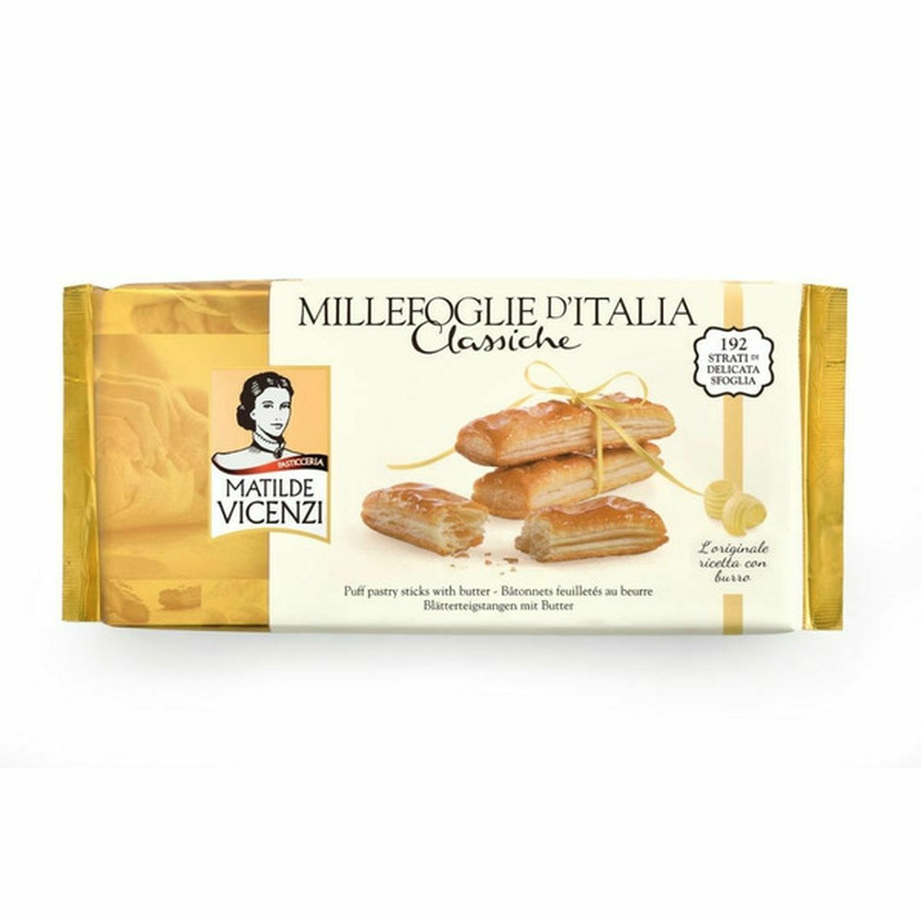 Matilde Vicenzi Classic Millefoglie d'Italia Puff Pastry Sticks (4.41 ...