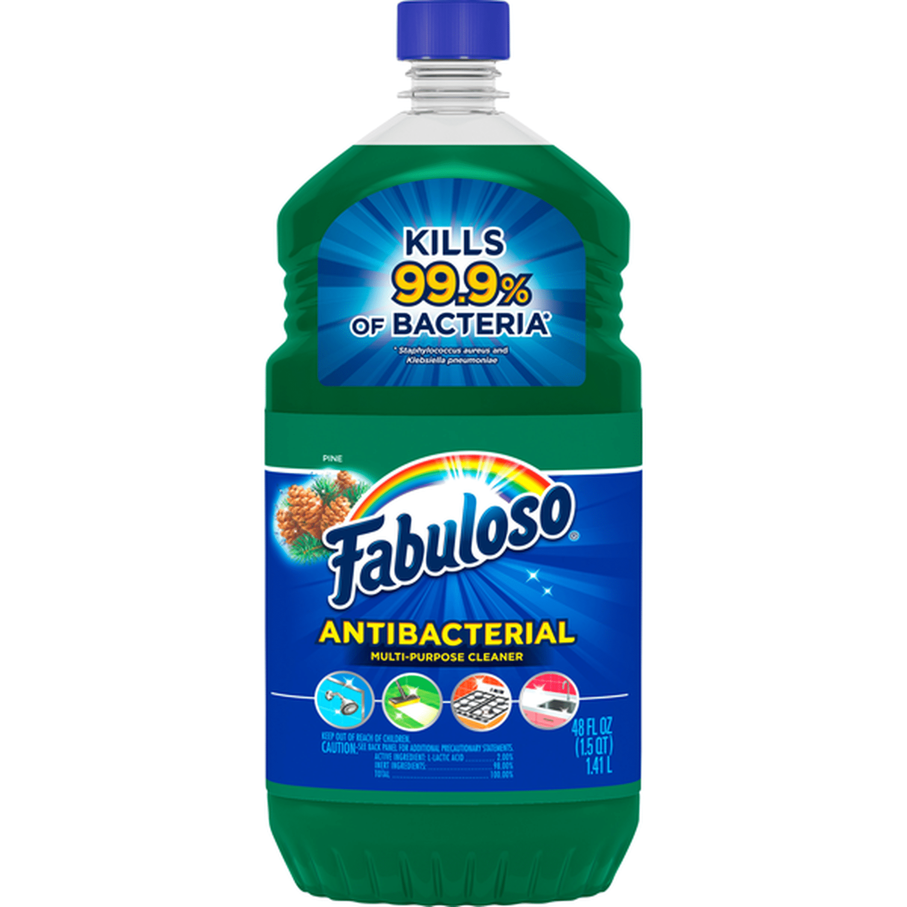 Fabuloso MultiPurpose Cleaner, Antibacterial, Pine (48 fl oz) Delivery