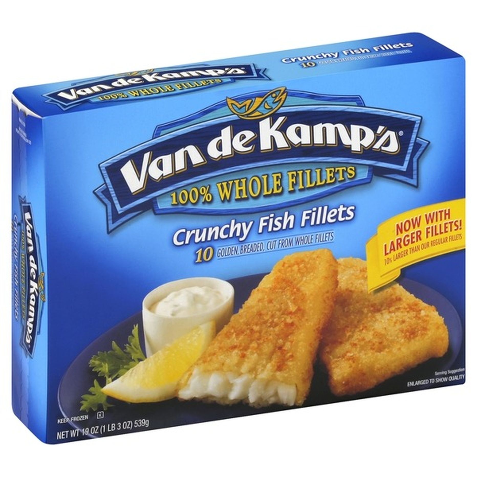 Van de Kamp's Crunchy Fish Fillets (1.9 oz) Delivery or Pickup Near Me ...