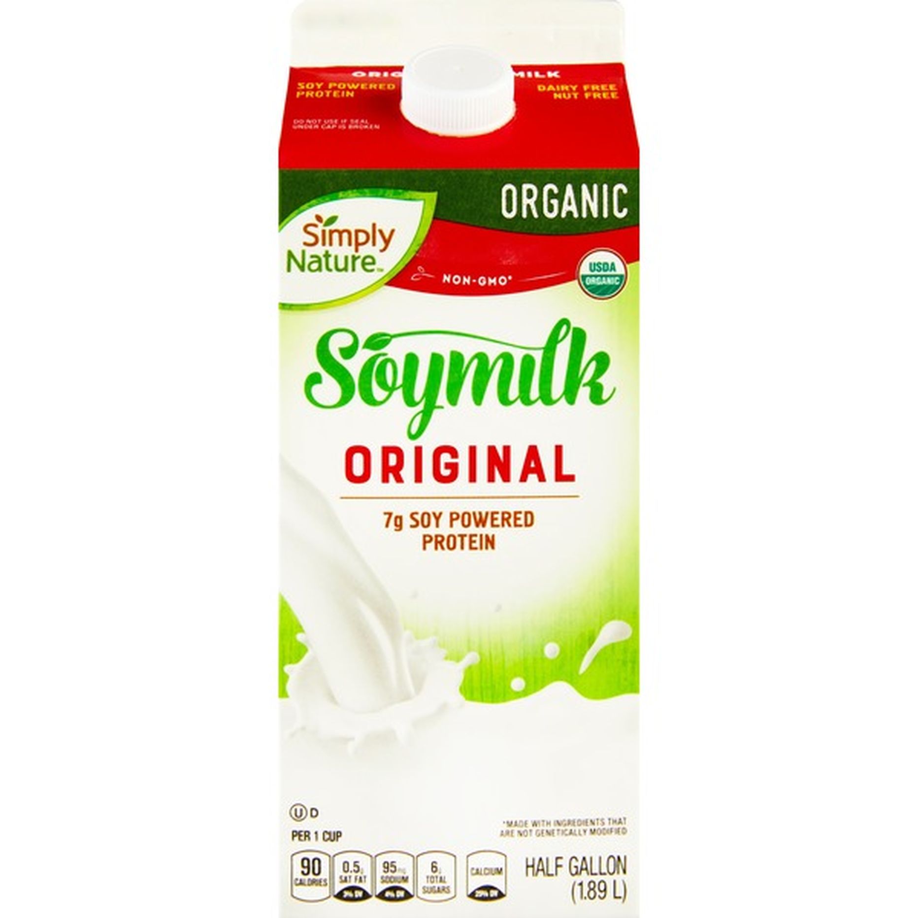 Simply Nature Organic Original Soymilk (0.5 gal) Delivery or Pickup Near Me  - Instacart