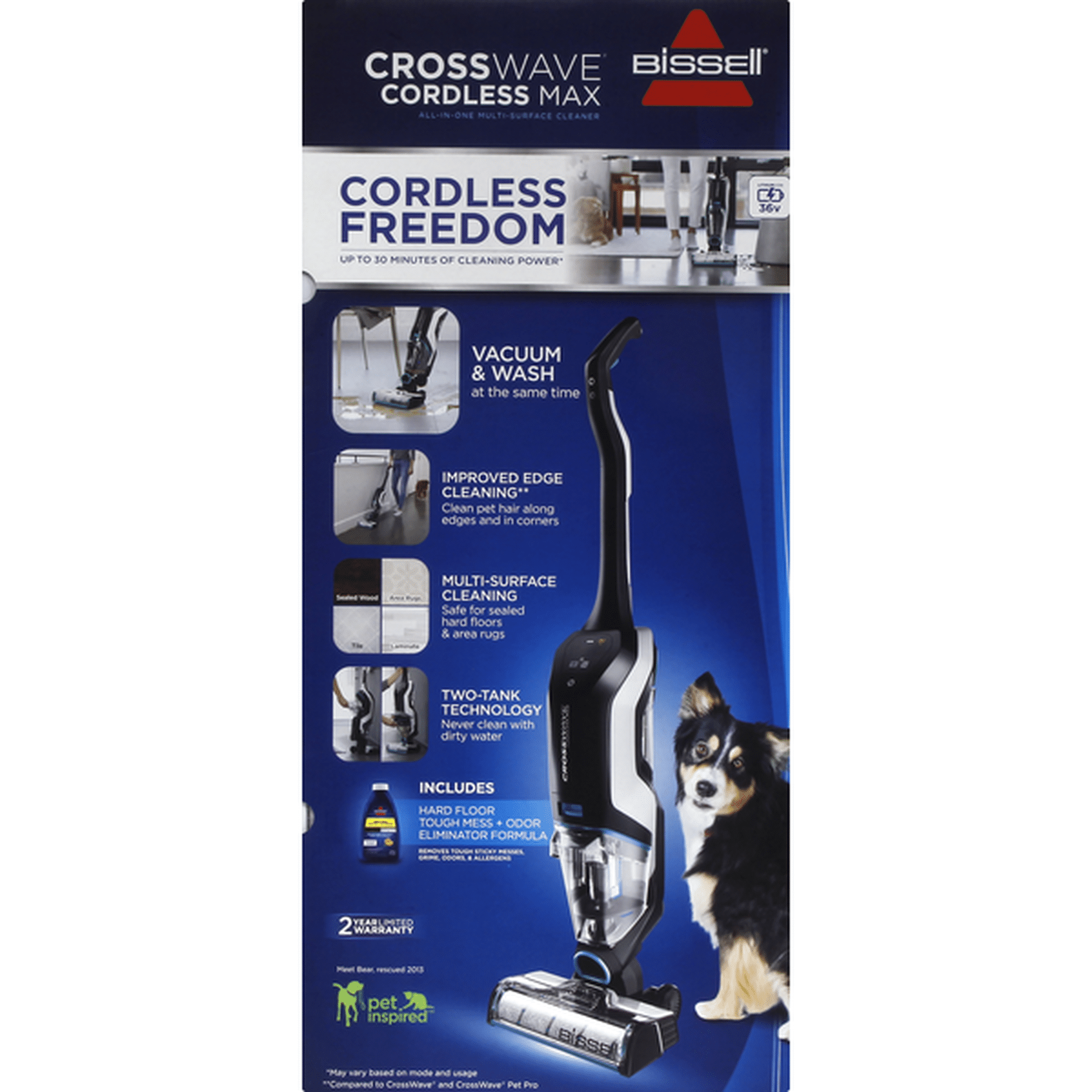 Bissell Crosswave Cordless hotsell Max UP to 30 Minutes of Cleaning Power