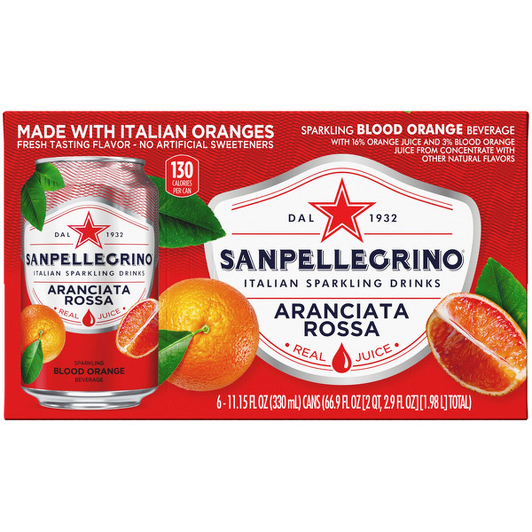 San Pellegrino Blood Orange Italian Sparkling Drinks (11.15 fl oz ...