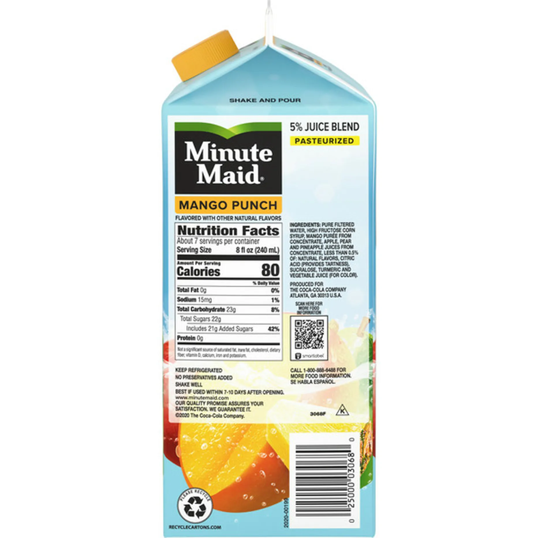 Minute Maid Premium Mango Punch Fruit Juice Drink 59 Fl Oz Delivery