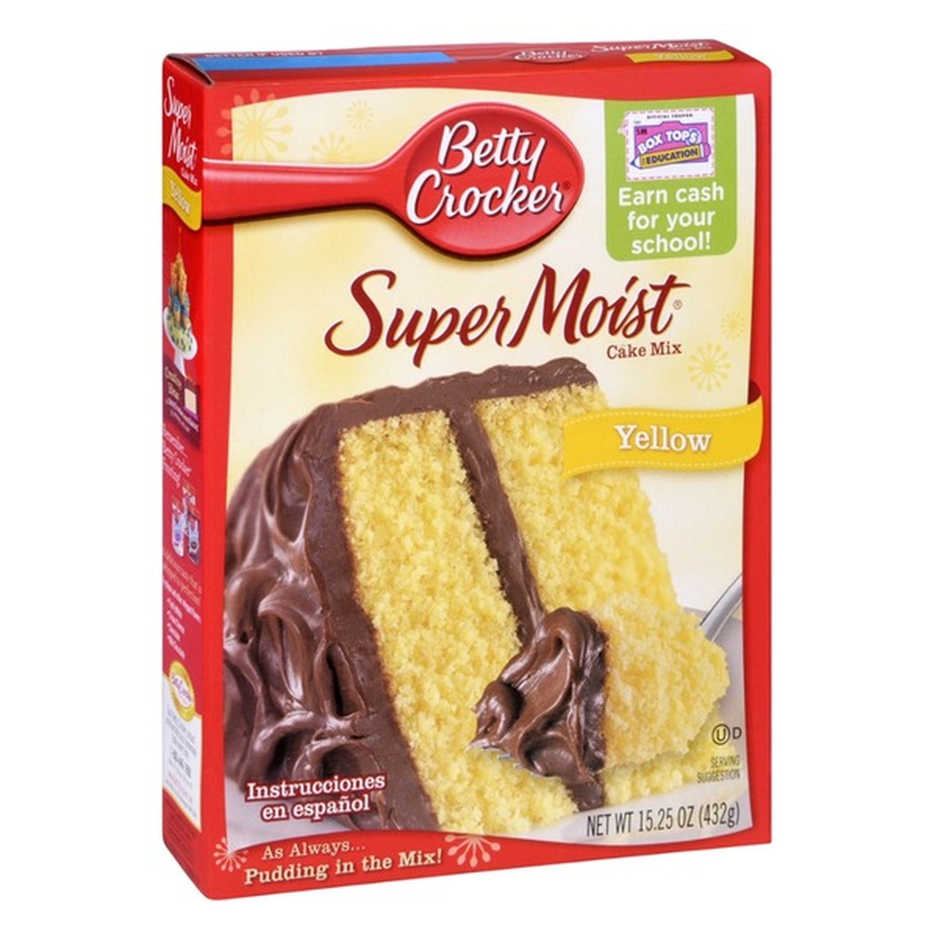 Betty Crocker Super Moist Yellow Cake Mix (15.25 oz) Delivery or Pickup ...