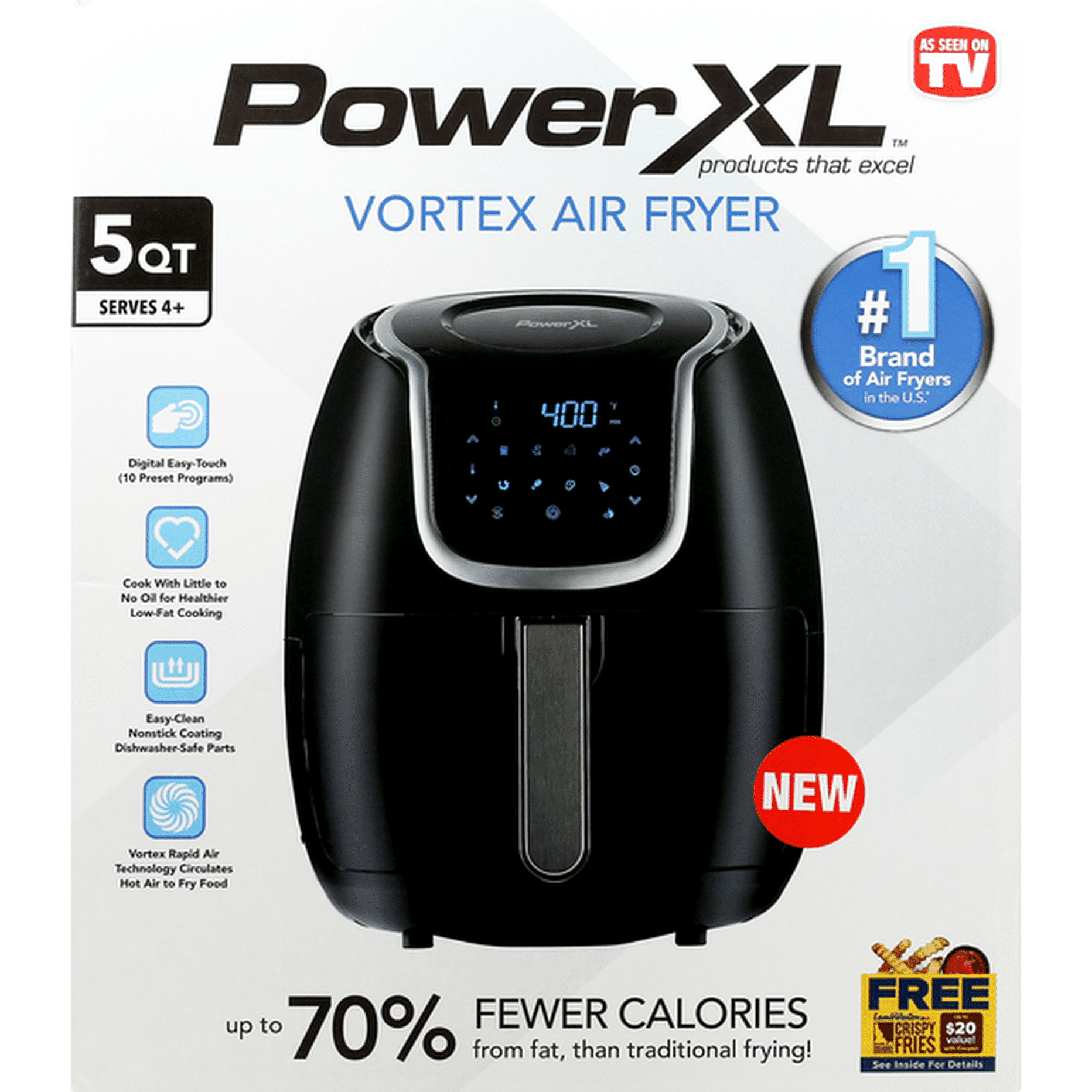 Power XL Vortex 5 QT Air sold Fryer