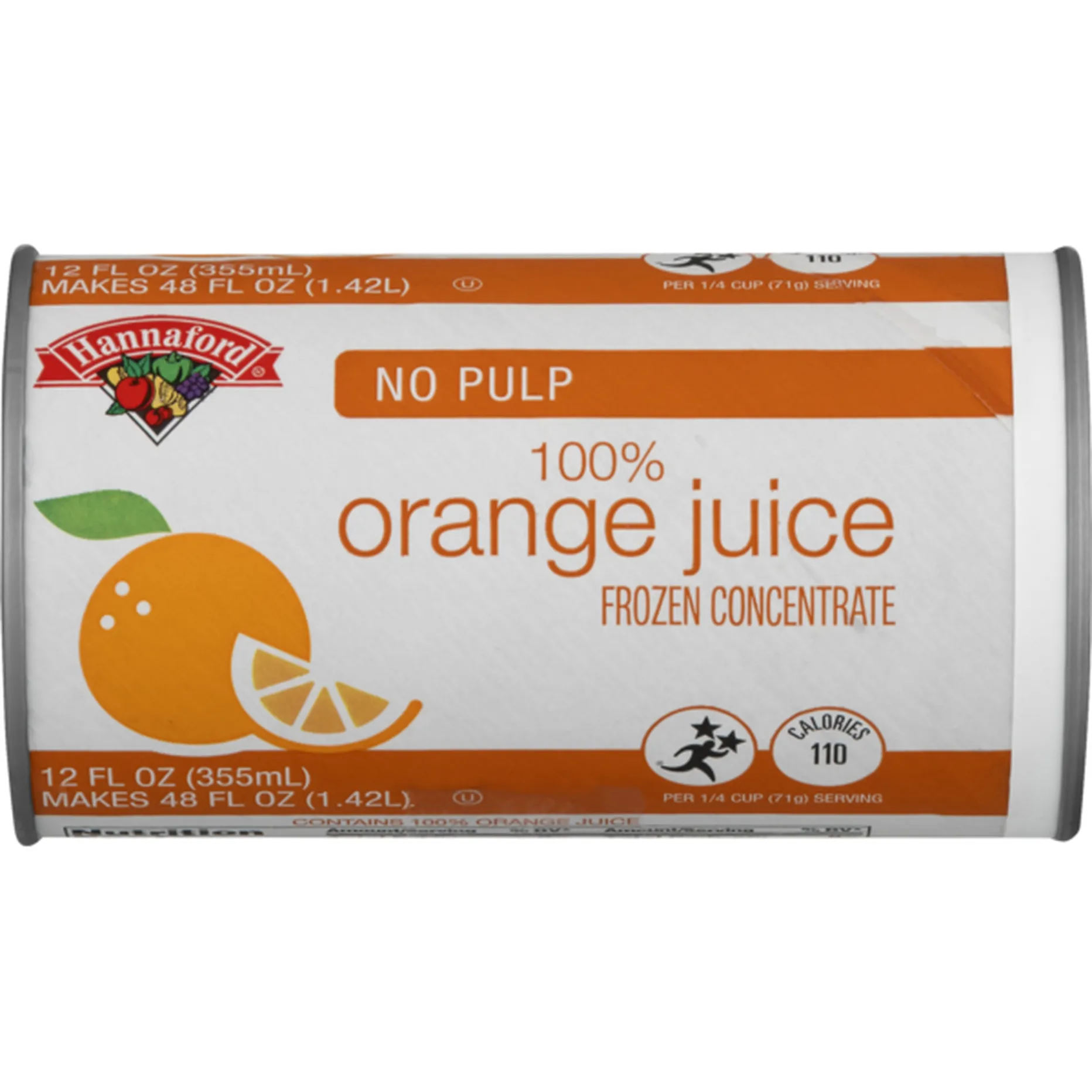 Hannaford Frozen Orange Juice No Pulp (12 fl oz) Delivery or Pickup ...