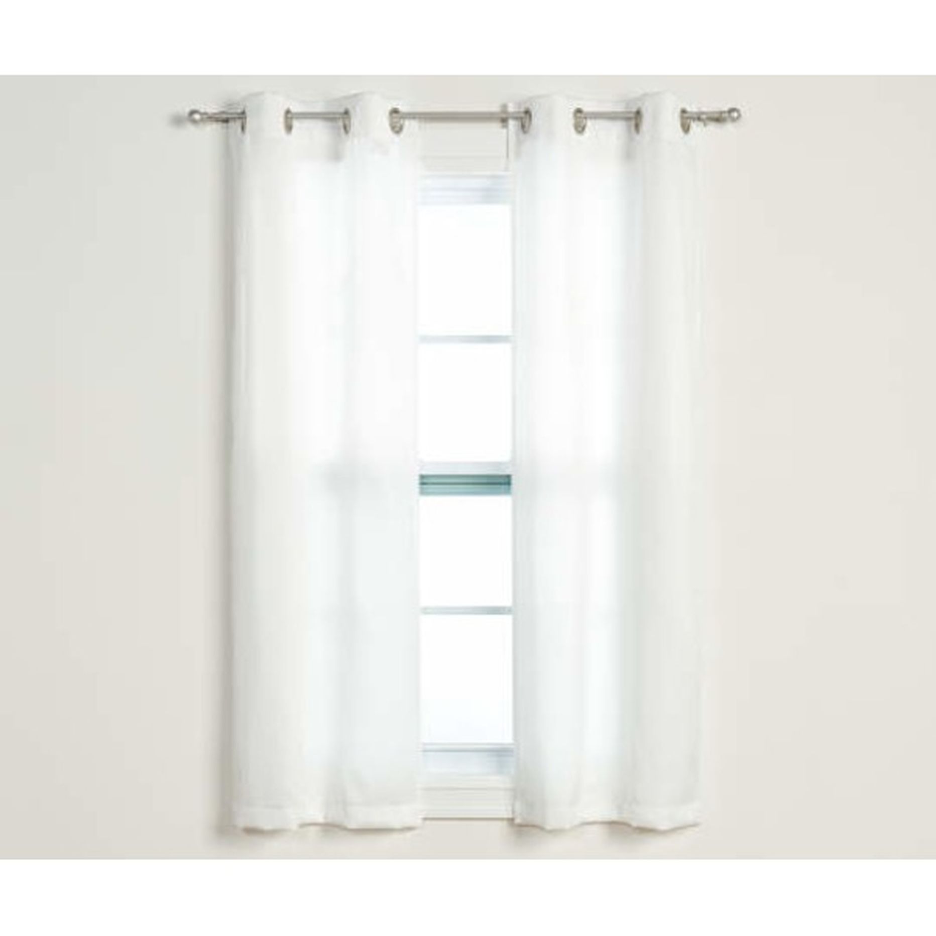 Sun Zero Putnam White Room-Darkening Grommet 4-Piece Curtain orders Panel Set, (63