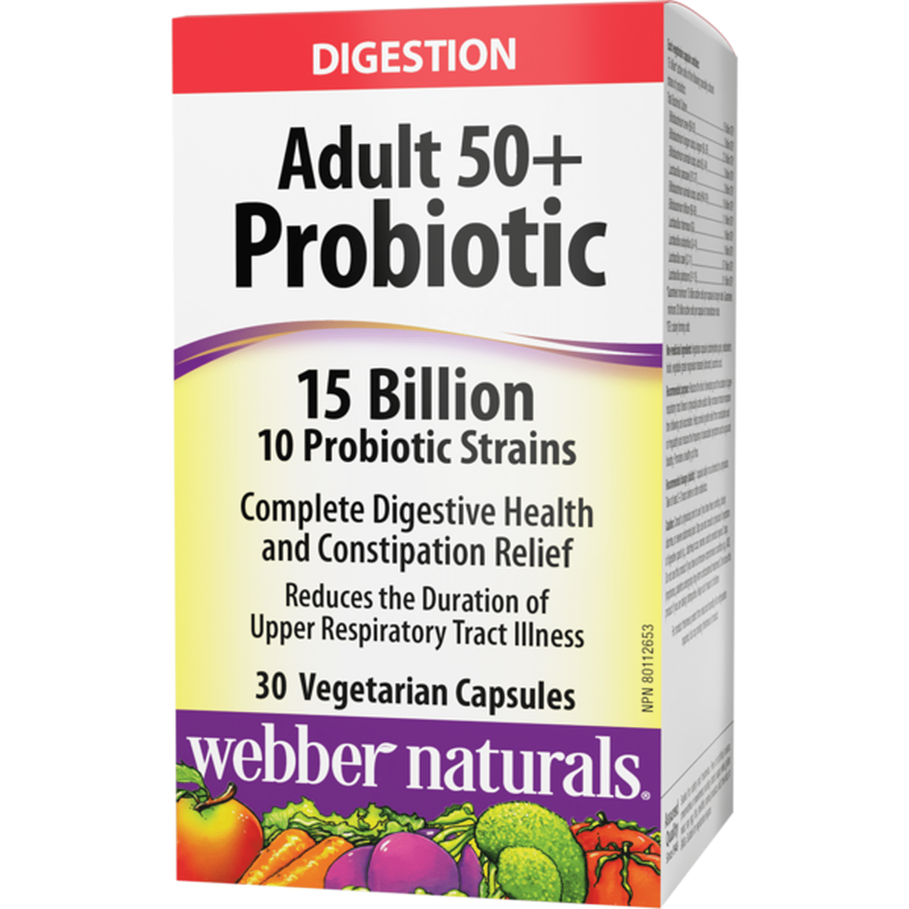 Webber Naturals Adult 50+ Probiotic 15 Billion (30 ct) Delivery or ...