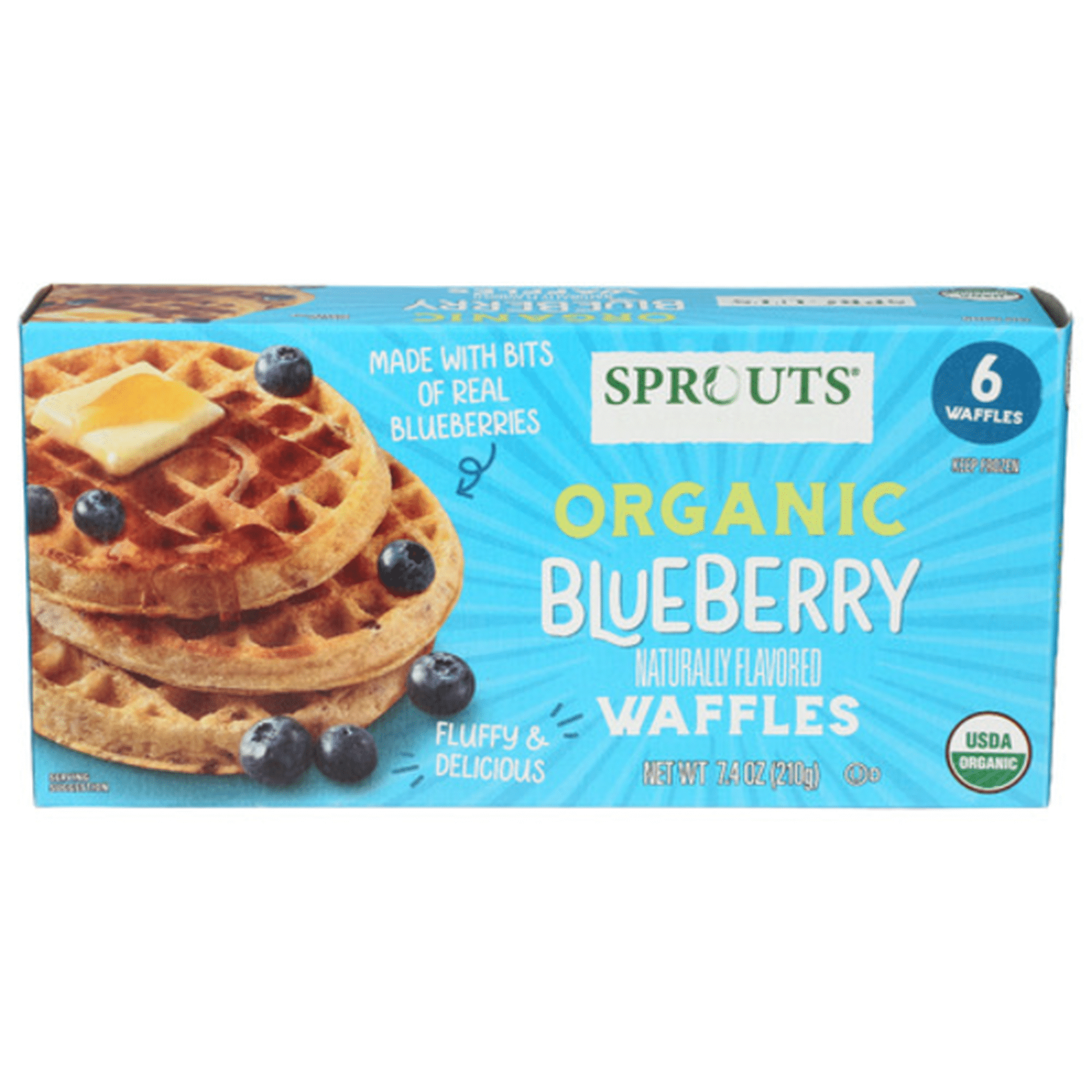 Sprouts Waffles-Organic-Blueberry