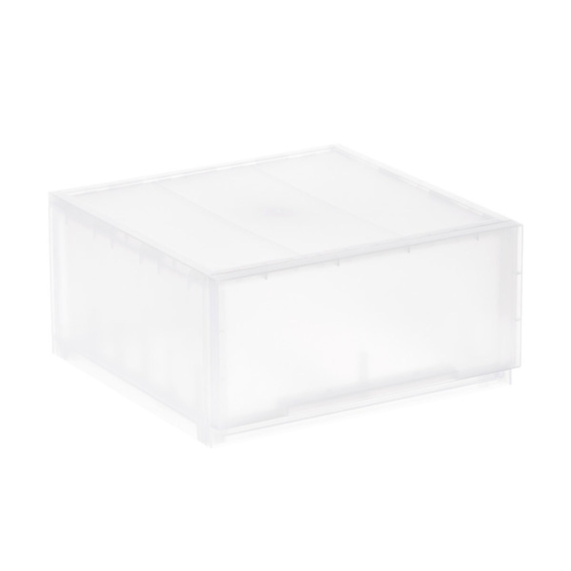 Astage Wide Modular Stackable Drawer Translucent 141/8" x 141/8