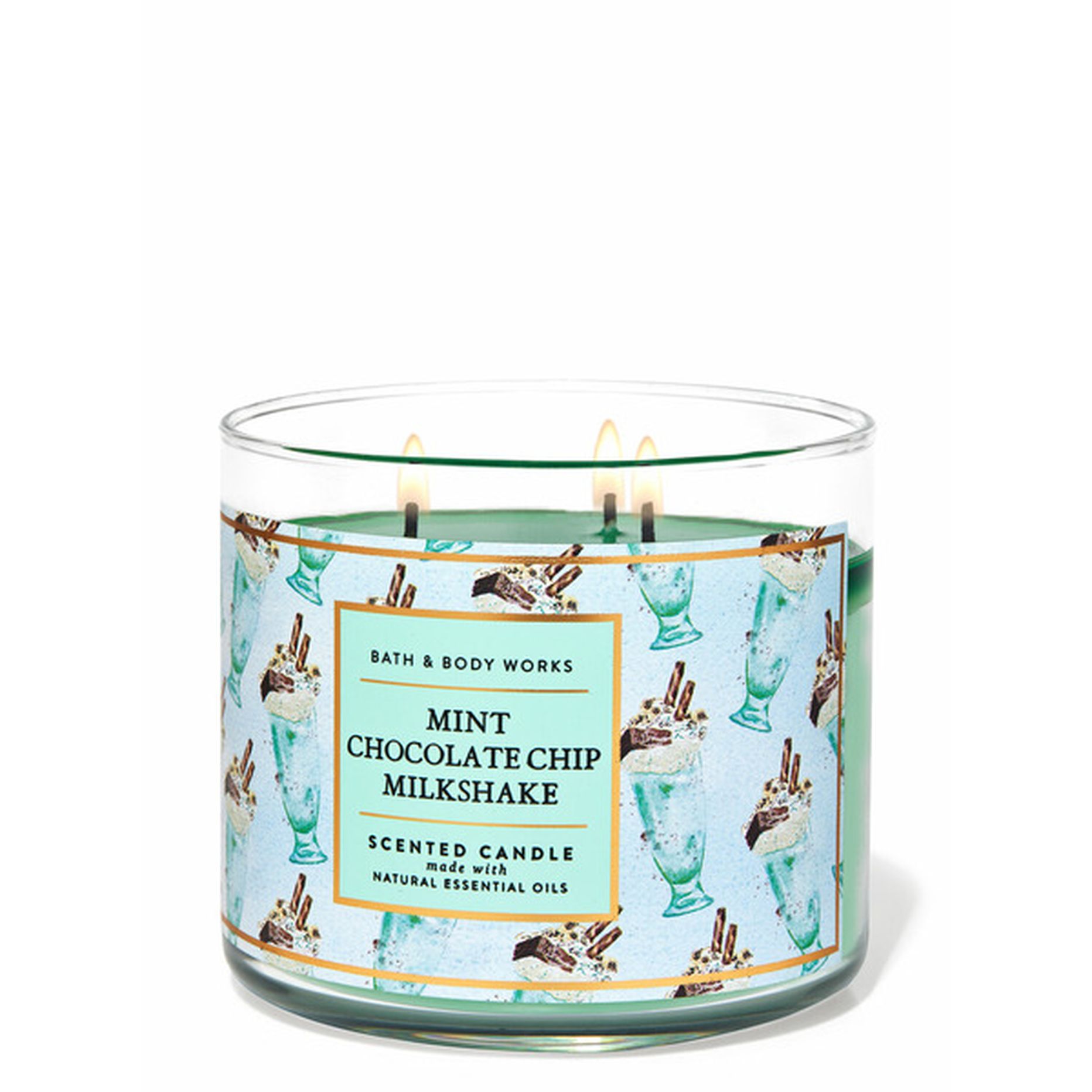 Mint chocolate chip popular milkshake candles