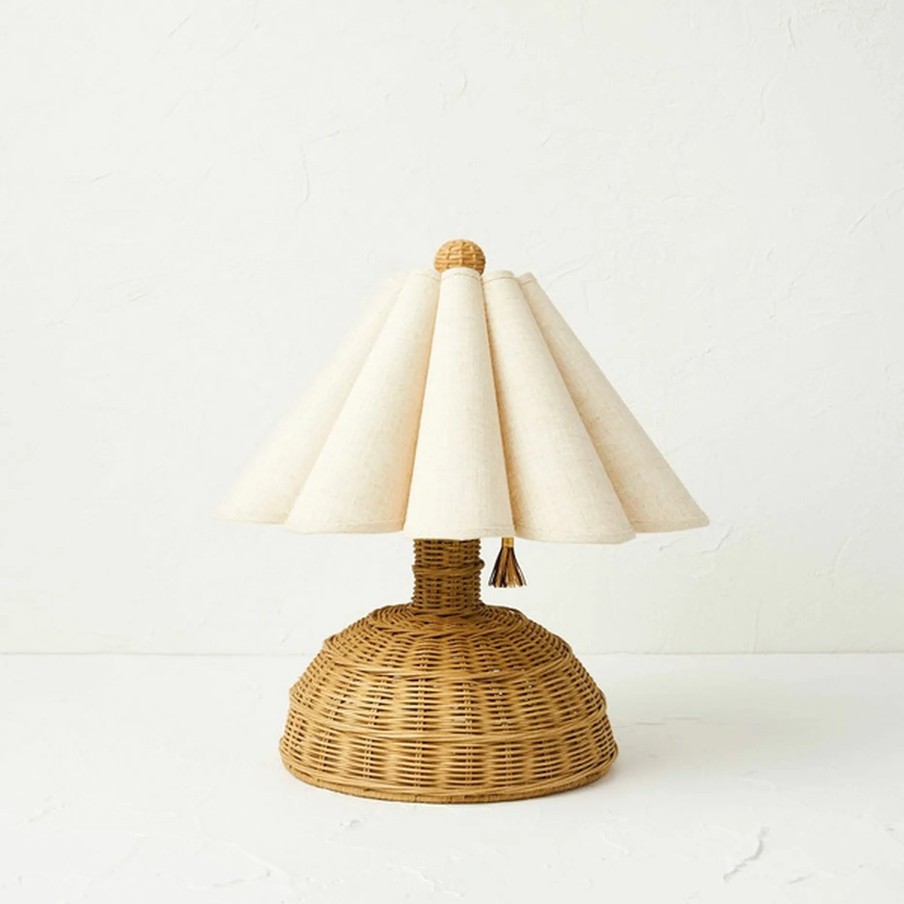 Faux Raffia Table Lamp Brown (Includes LED Light Bulb) - Opalhouser cheapest designed wit