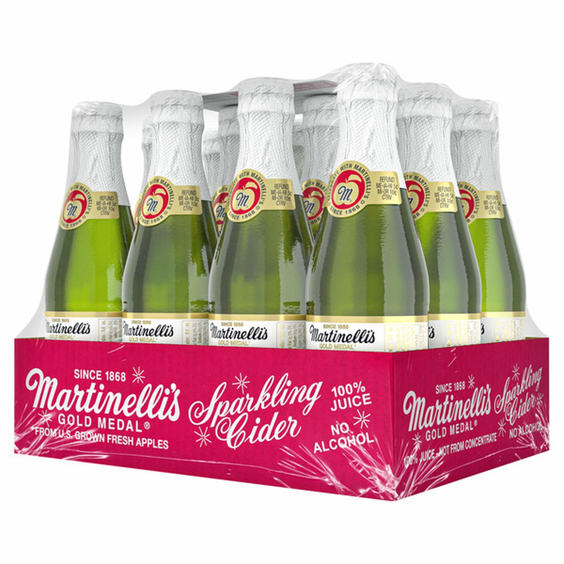 Martinelli's Gold Medal Premium 100% Pure Juice Sparkling Cider (8.4 fl ...