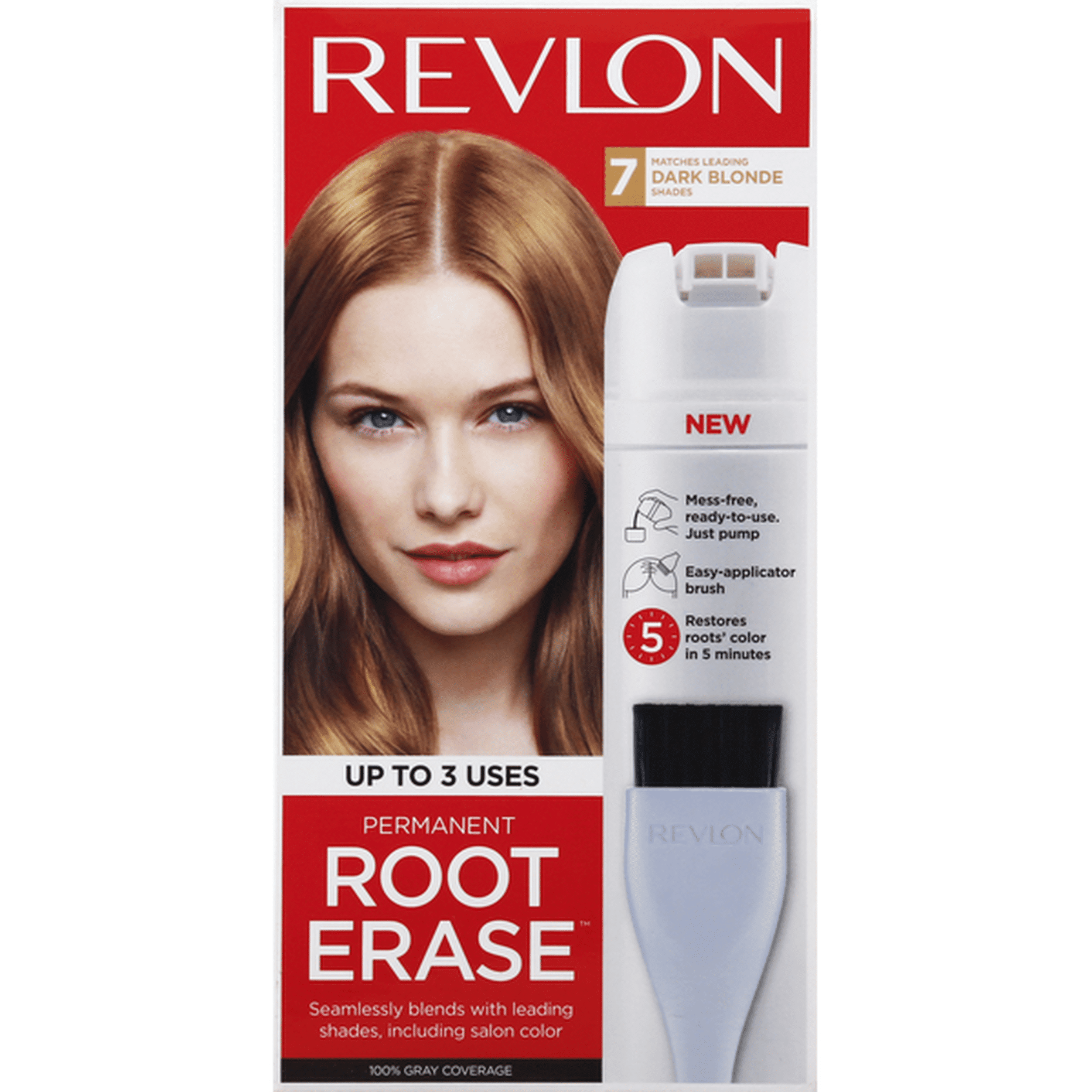 3 high quality x Revlon Permanent Root Erase 7 Dark Blonde Exp 11/2021