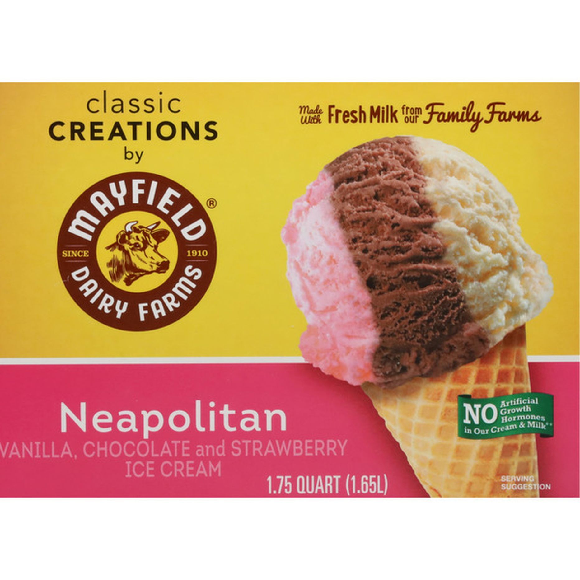 Mayfield Dairy Farms Classic Neapolitan Ice Cream (1.75 qt 