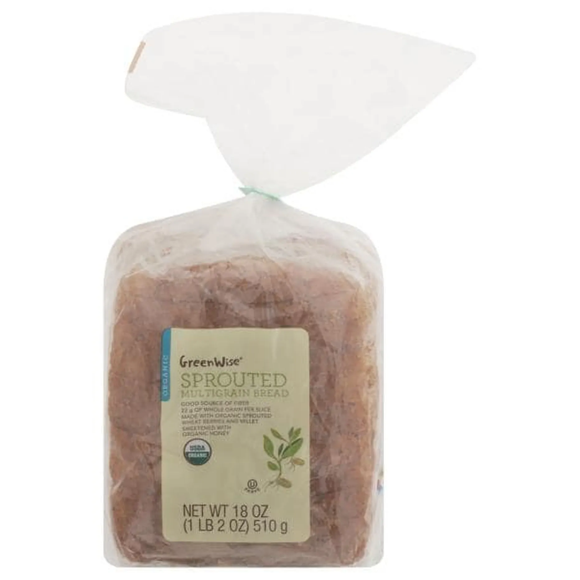 GreenWise Bread, Multigrain, Sprouted, Organic