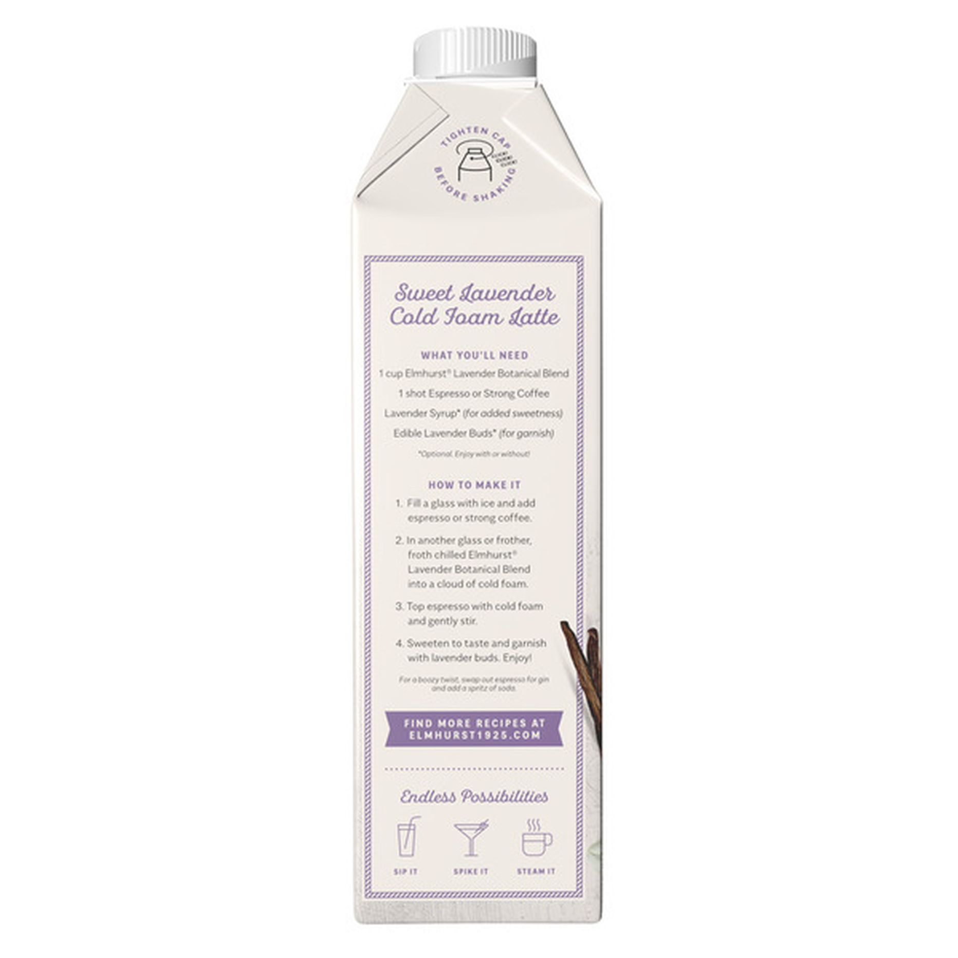 Elmhurst Vanilla Lavender Blend (32 fl oz) Delivery or Pickup Near Me -  Instacart