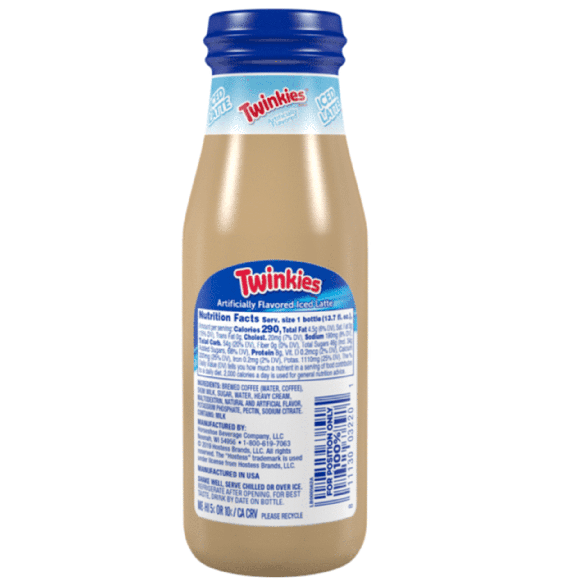 Hostess Iced Latte Twinkies Flavored Ready To Drink Bottle 137 Fl