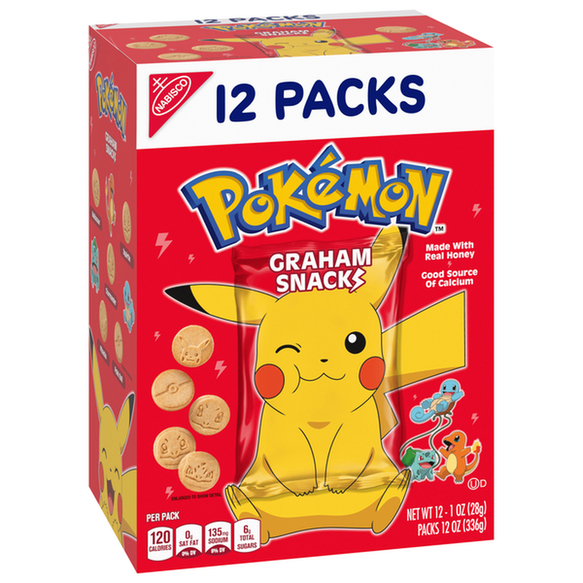 Nabisco Pokemon Graham Snacks, Graham Cracker Snack Cookies (12 oz)  Delivery or Pickup Near Me - Instacart