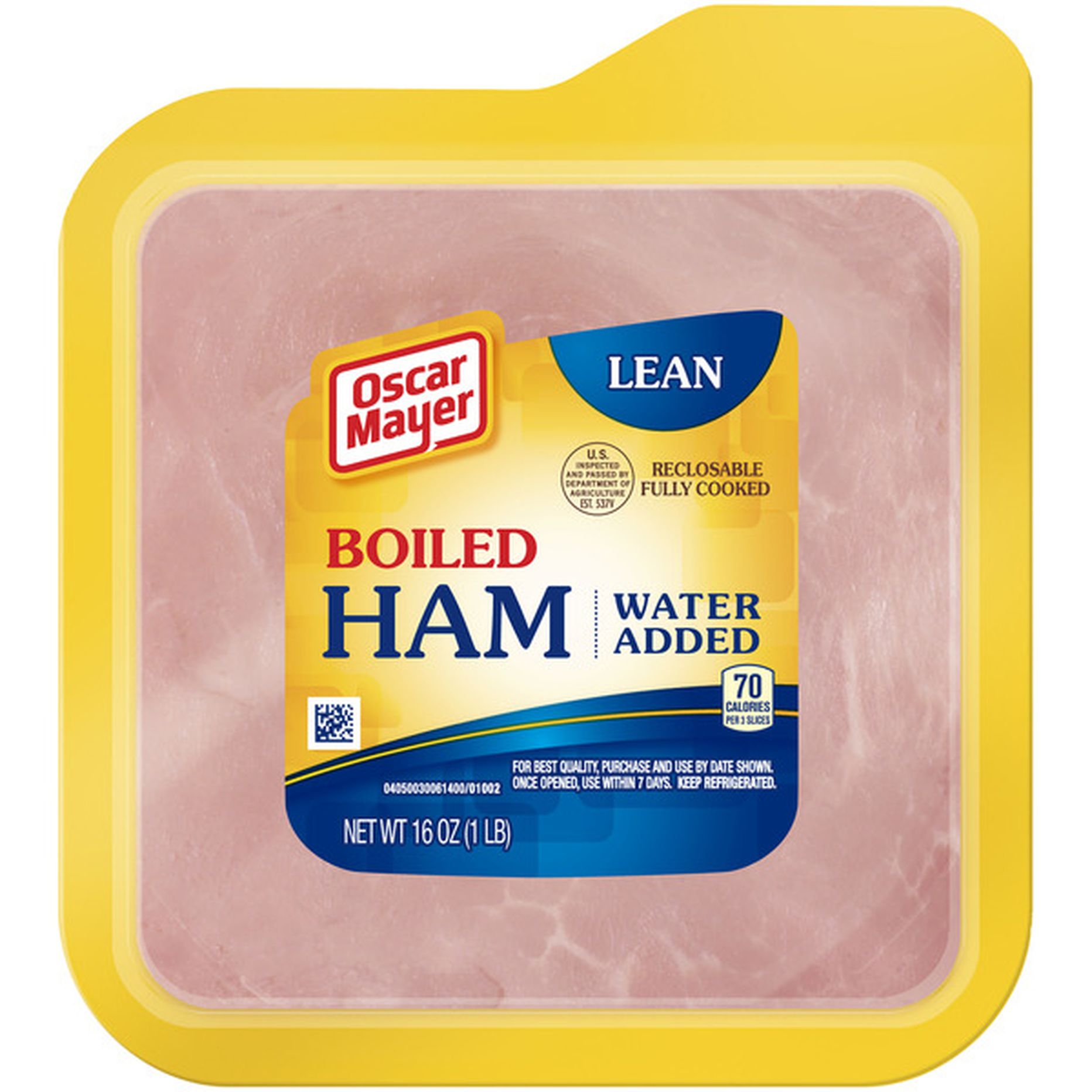 Oscar Mayer Lean Boiled Ham Sliced Lunch Meat with Water Added (16 oz ...