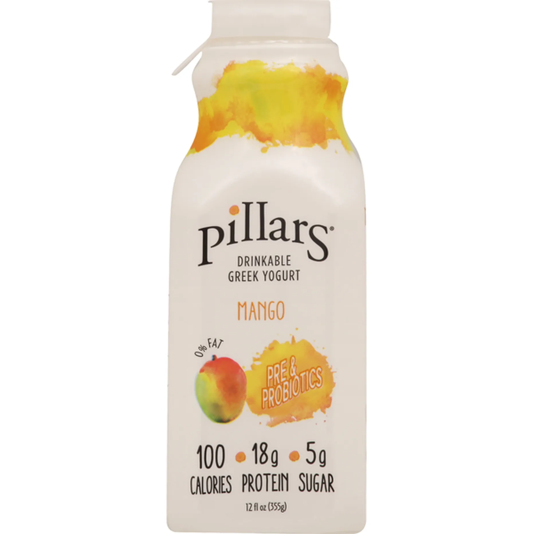 Pillars Yogurt, Greek, Drinkable, Mango (12 oz) Delivery or Pickup Near ...