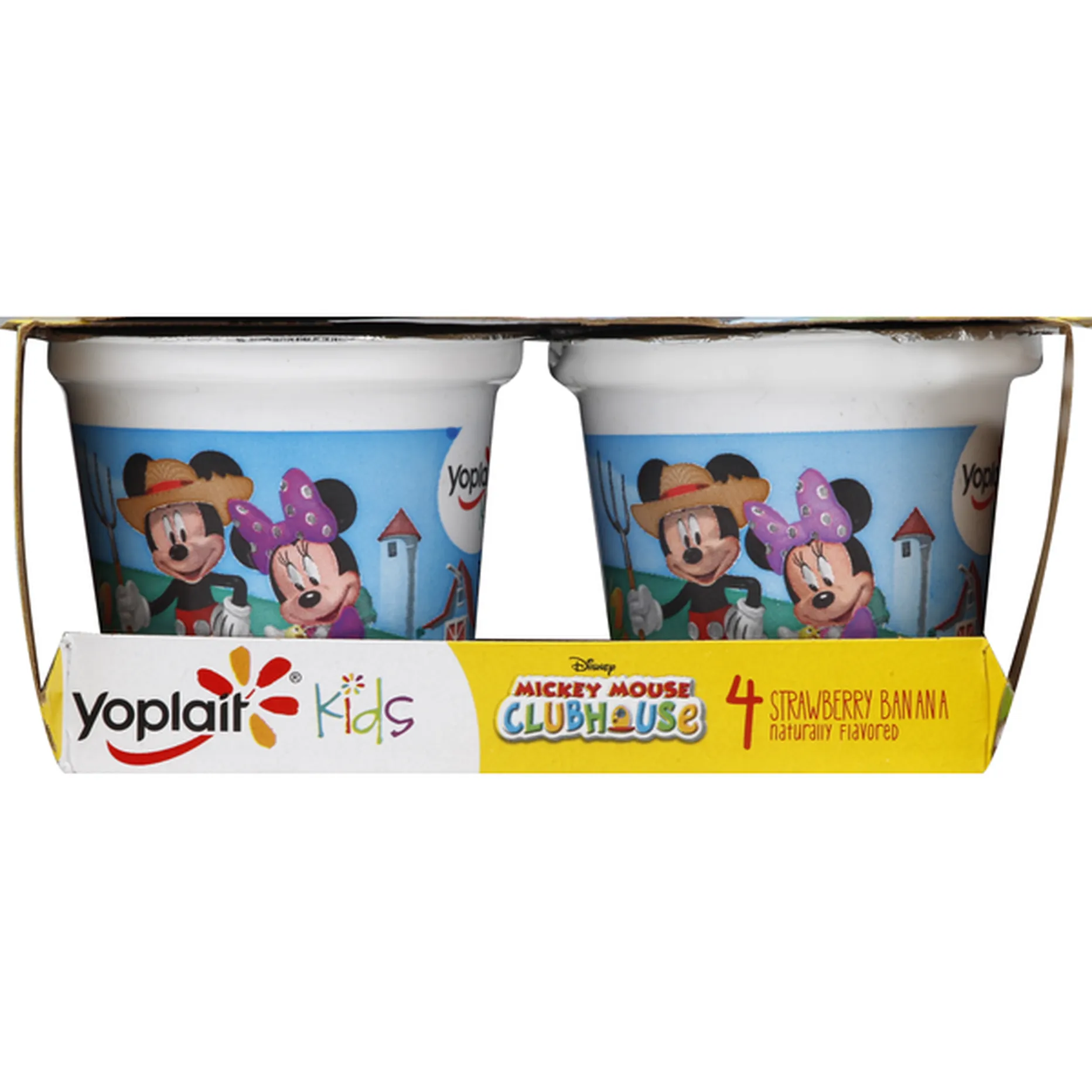 Yoplait Yogurt, Disney Mickey Mouse Clubhouse, Low Fat, Strawberry (4 