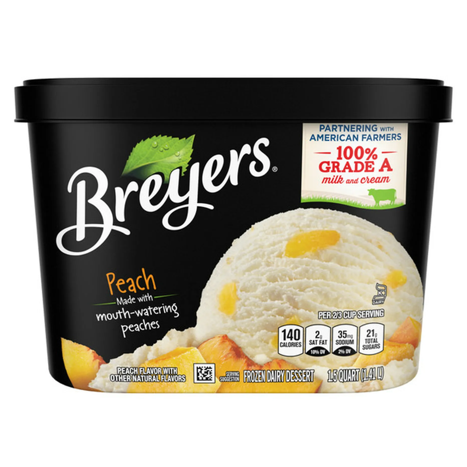 Breyers Frozen Dairy Dessert Peach 20.20 qt Delivery or Pickup ...