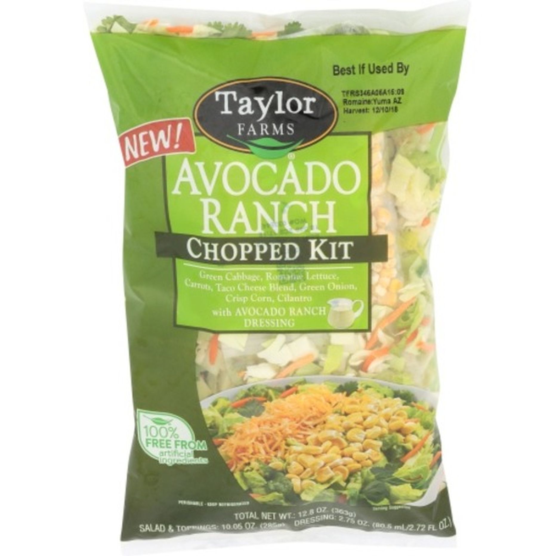 Taylor Farms Avocado Ranch Chopped Salad Kit (12.8 oz bag) Delivery or ...