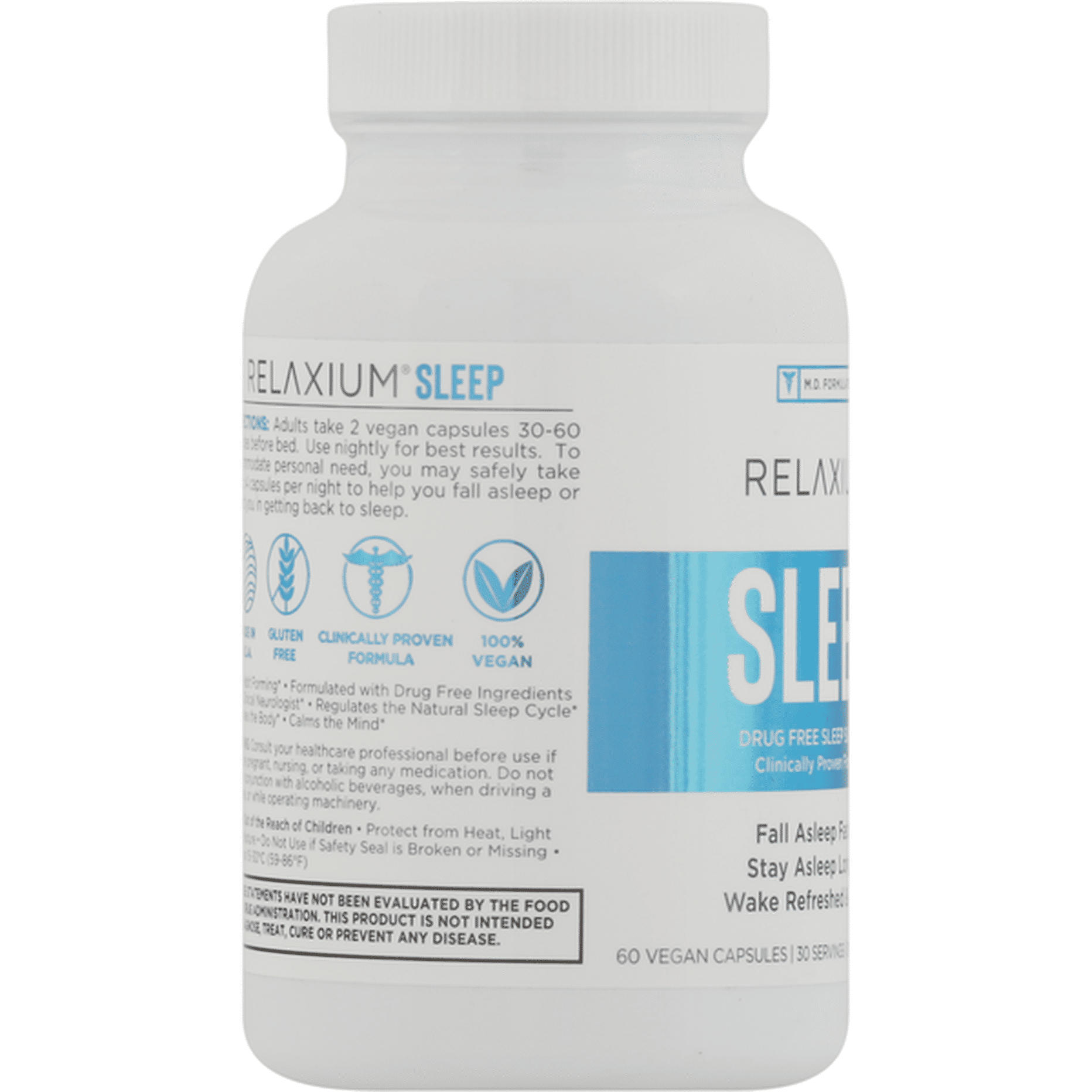 Relaxium Sleep Support, Drug Free, Vegan Capsules (60 each) Delivery or ...