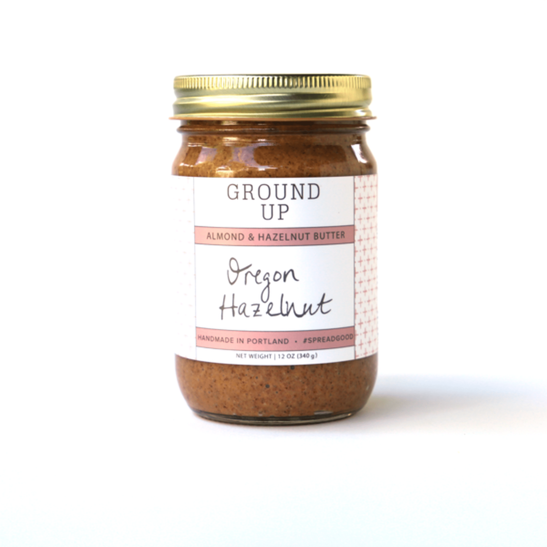 Ground Up, Oregon Hazelnut Almond &amp; Hazelnut Nut Butter, Palm Oil 