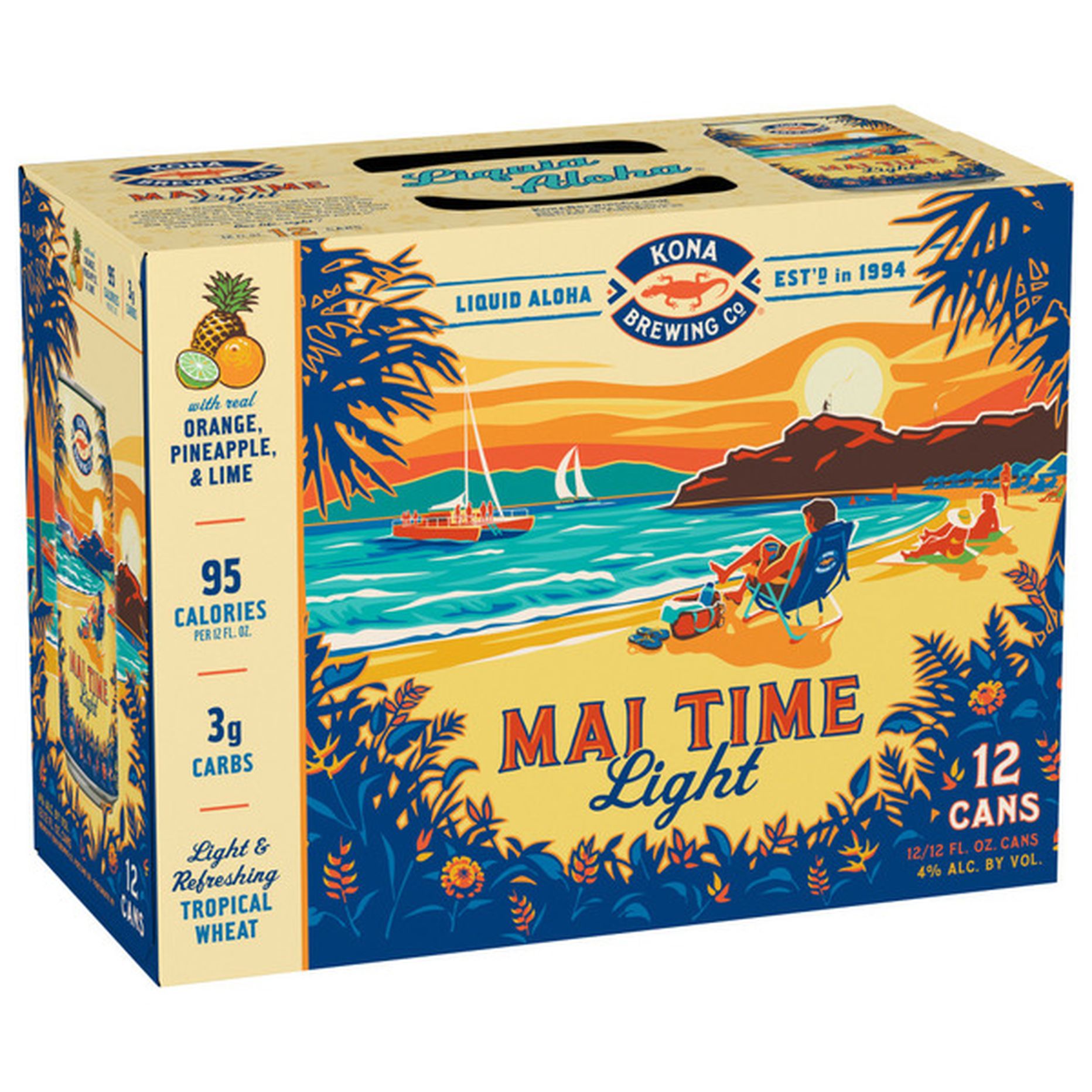 Kona Brewing Co. Mai Time Light Beer Cans (12 fl oz) Delivery or Pickup  Near Me - Instacart