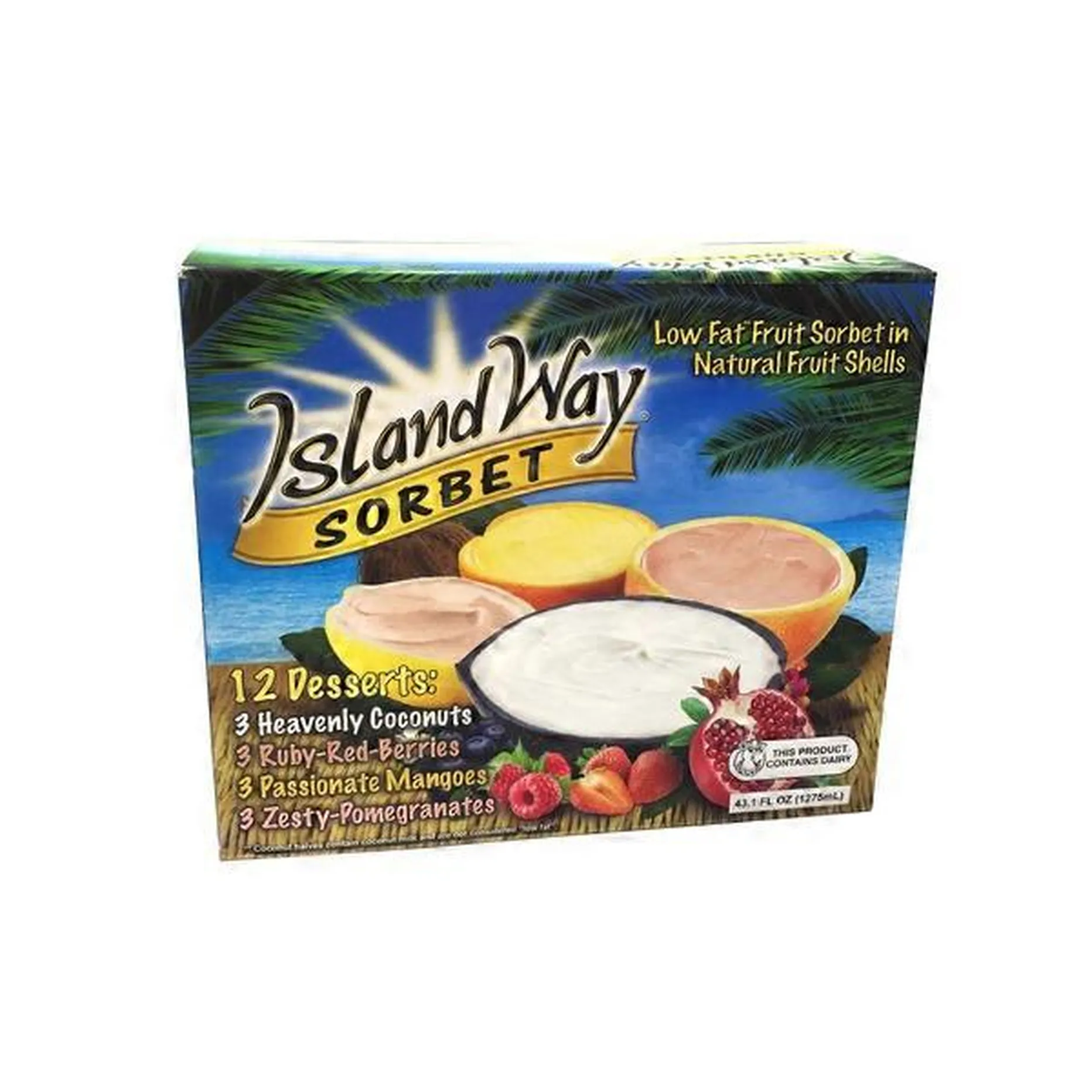 Island Way Sorbet Sorbet In Fruit Shells (12 Ct) Delivery Or Pickup 