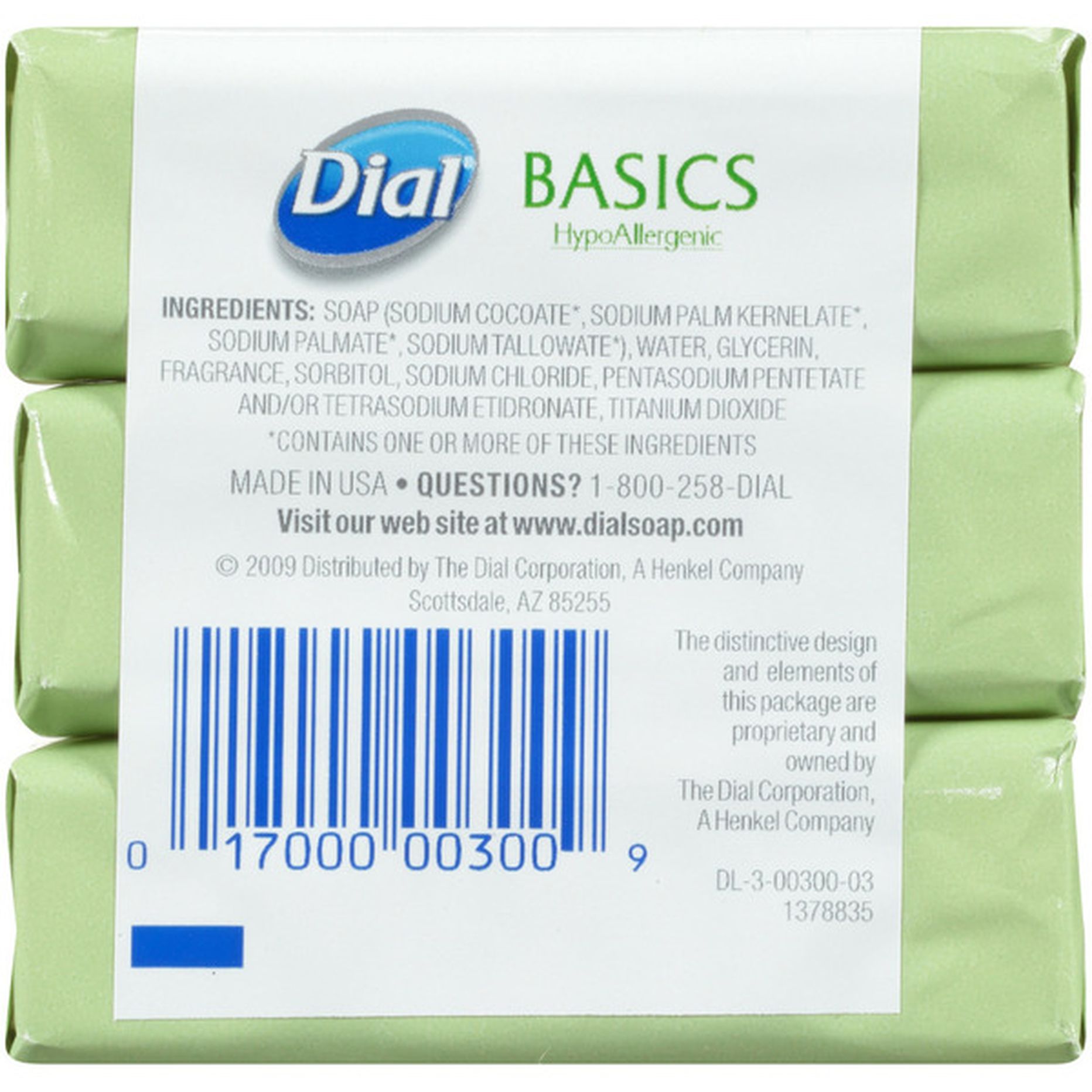 Dial Basics Hypo Allergenic Bar Soap Lot of discount 10 Packs (20 Bars)