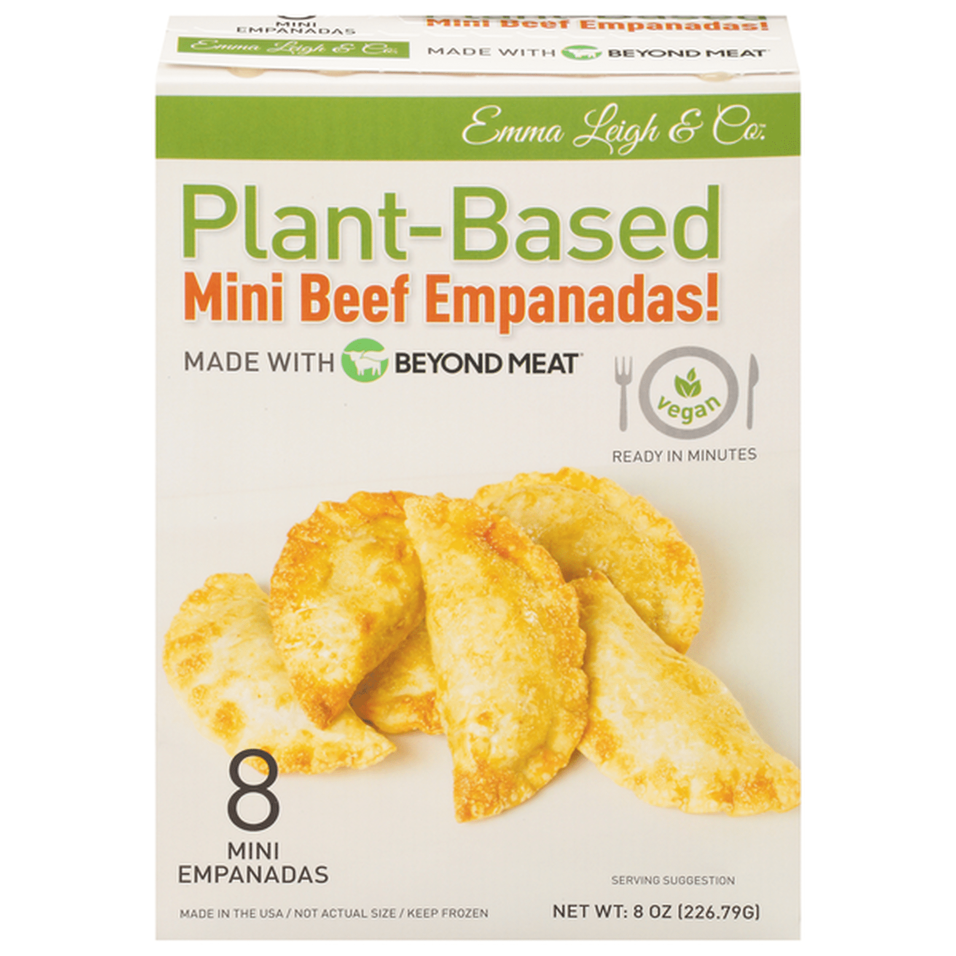 Emma Leigh & Co. Empanadas, Beef, Plant-Based, Mini (8 ct) Delivery or  Pickup Near Me - Instacart