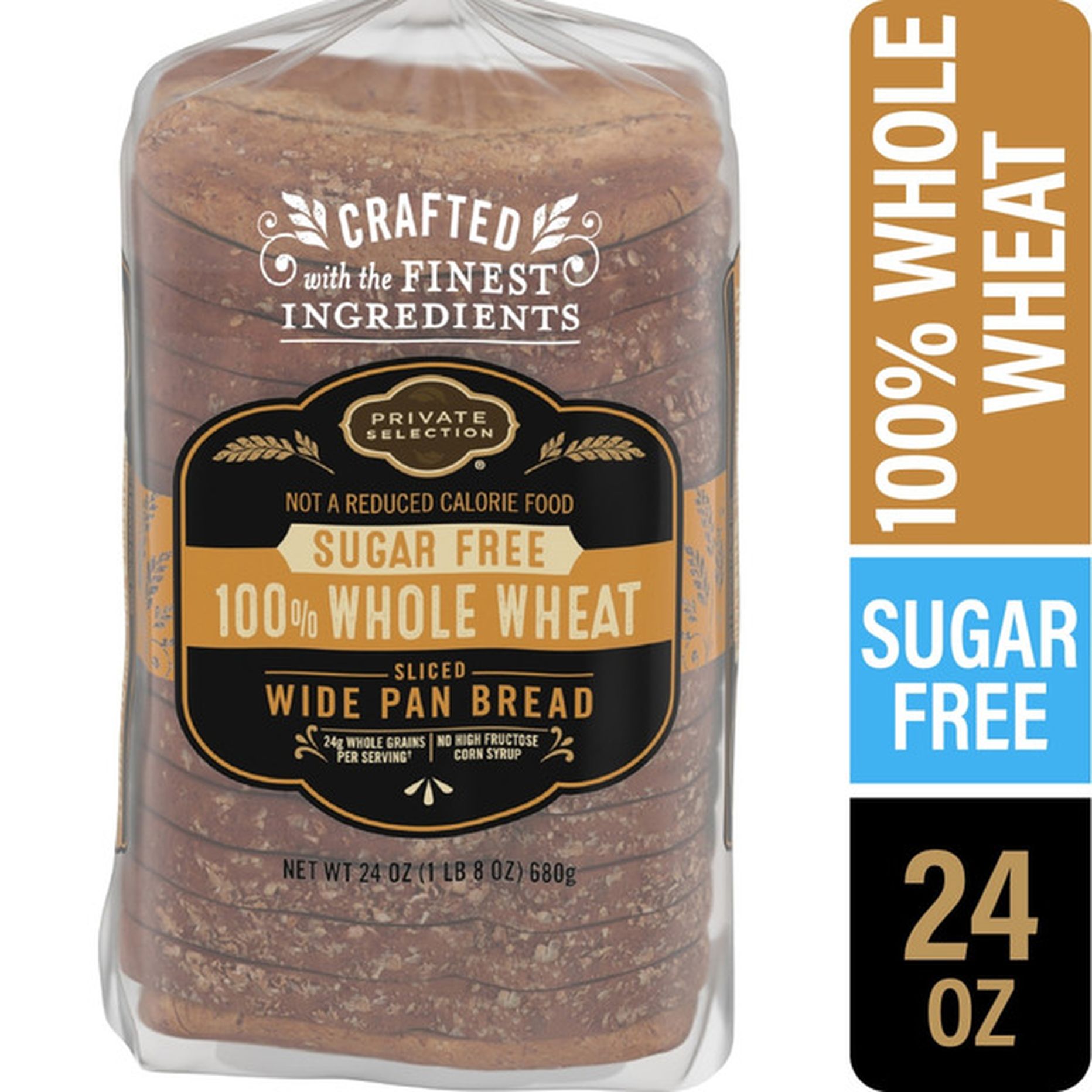 Private Selection 20 Whole Wheat Sugar Free Sliced Wide Pan Bread