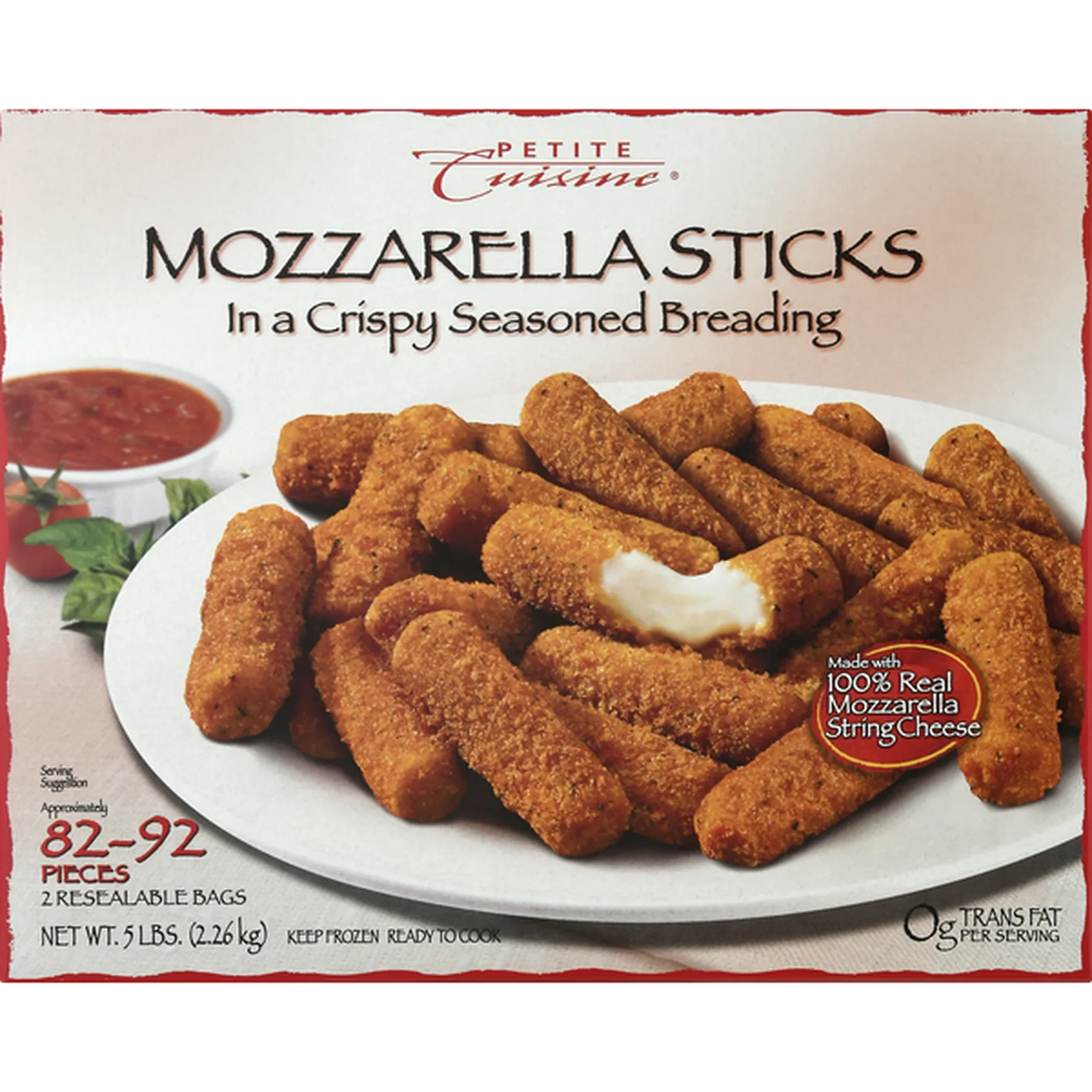 Petite Cuisine Mozzarella Sticks (5 lb) Delivery or Pickup Near Me -  Instacart