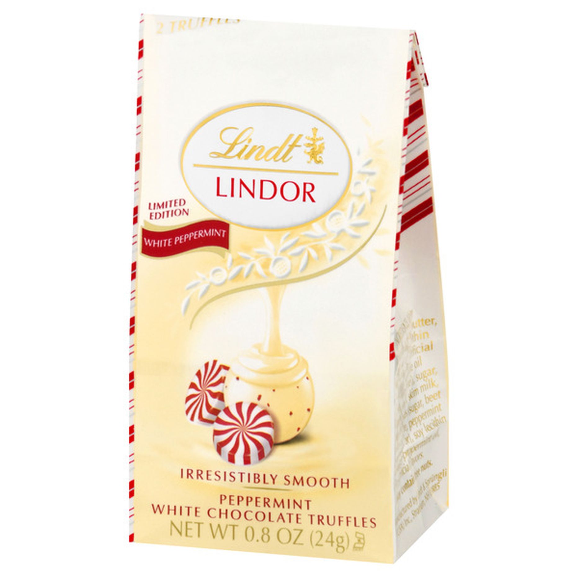 Lindt Lindor Holiday White Chocolate Peppermint Truffles 08 Oz Delivery Or Pickup Near Me 1601