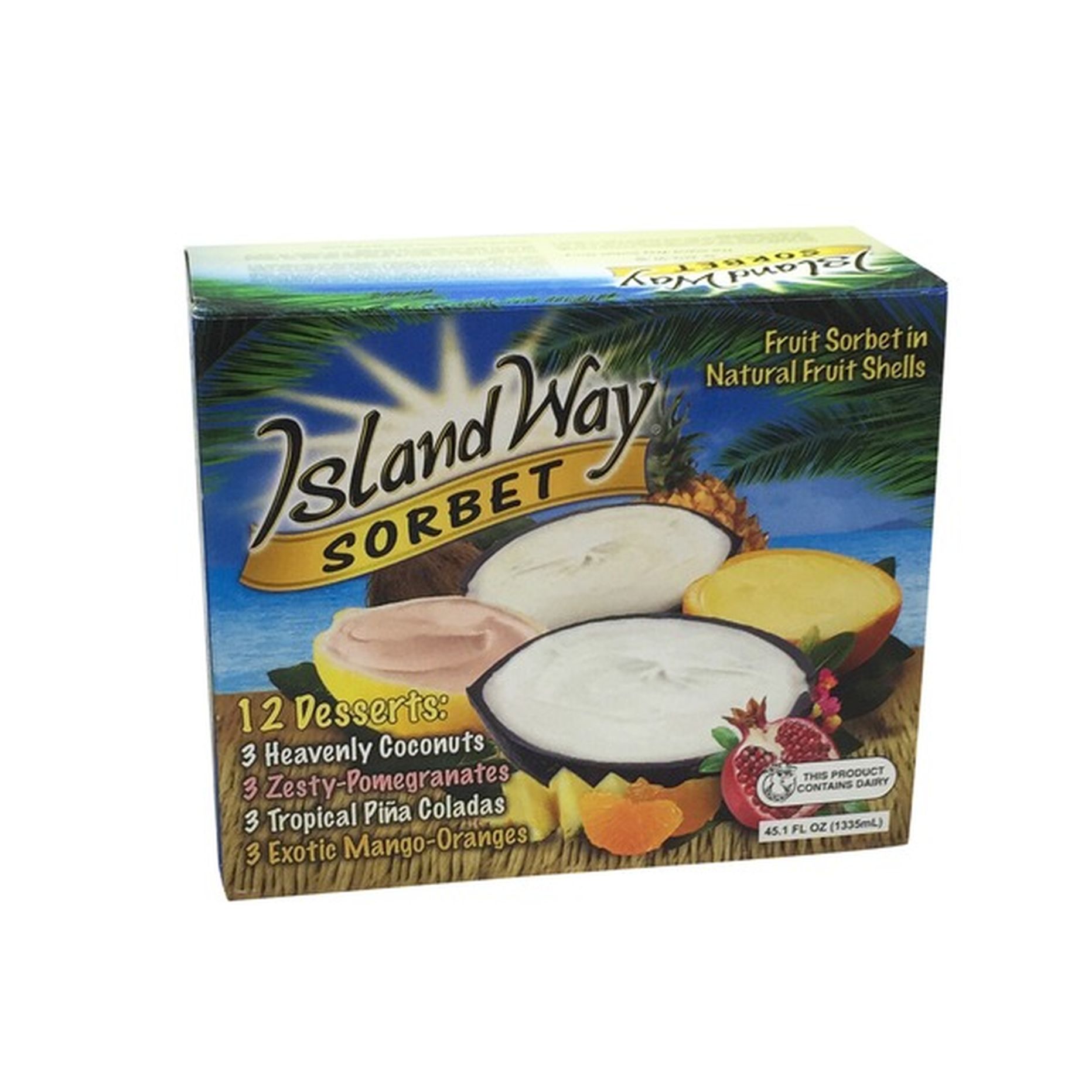 Island Way Sorbet Assortment Sorbet (12 ct) Delivery or Pickup Near Me ...