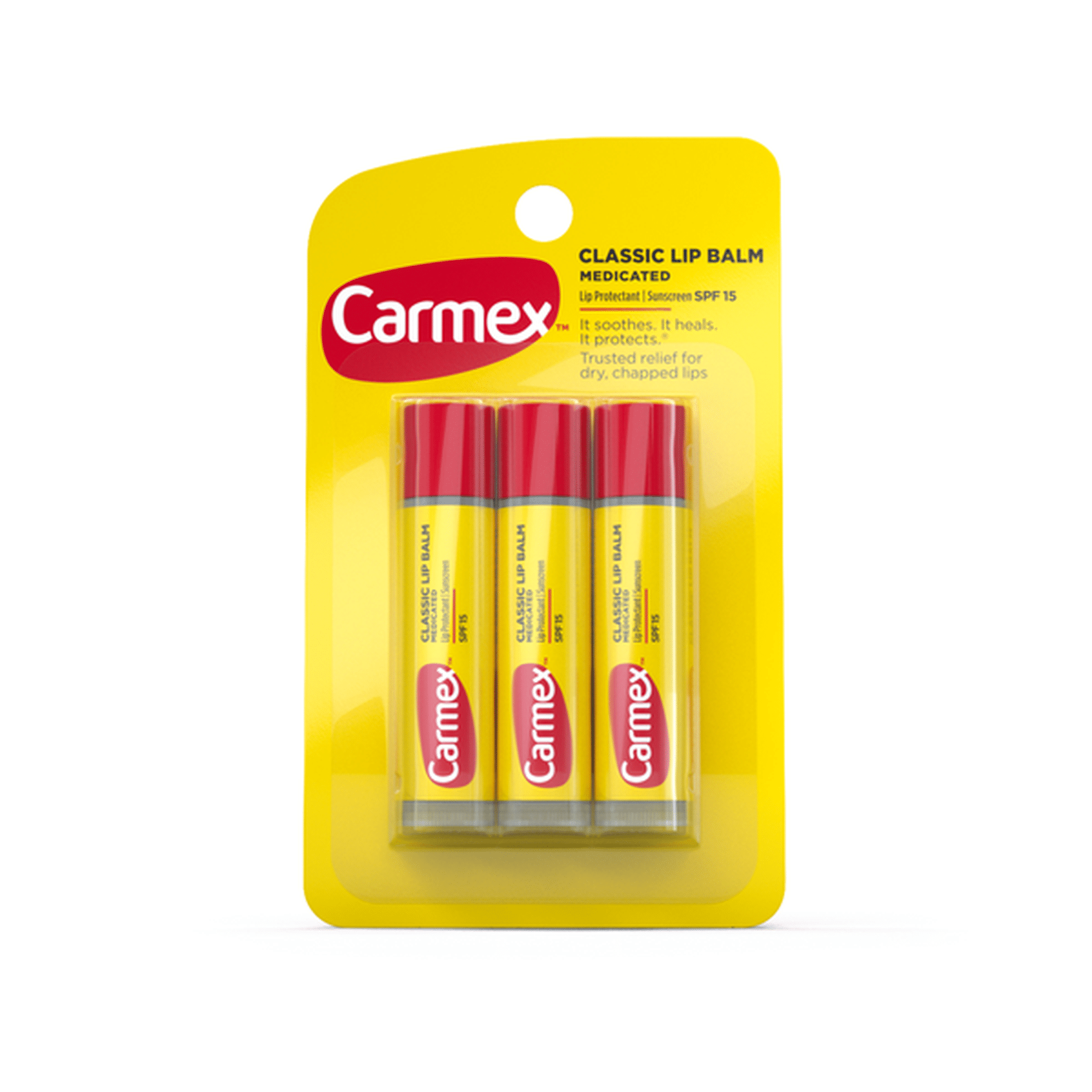 Carmex Medicated Lip Balm Sticks, Lip Moisturizer for Dry, Chapped 