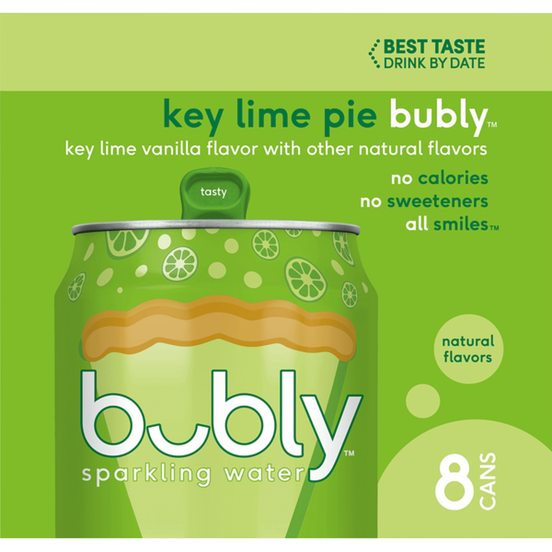 Bubly Bounce Sparkling Water, Key Lime Pie, 8 Cans (12 fl oz) Delivery or  Pickup Near Me - Instacart