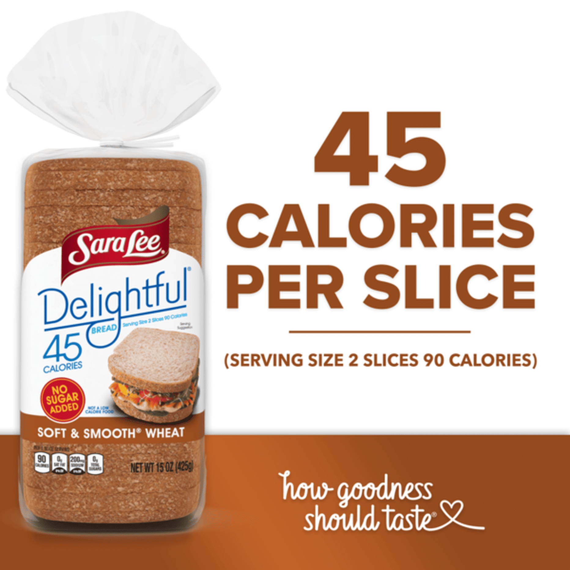 Sara Lee Delightful, Soft & Smooth Wheat Bread