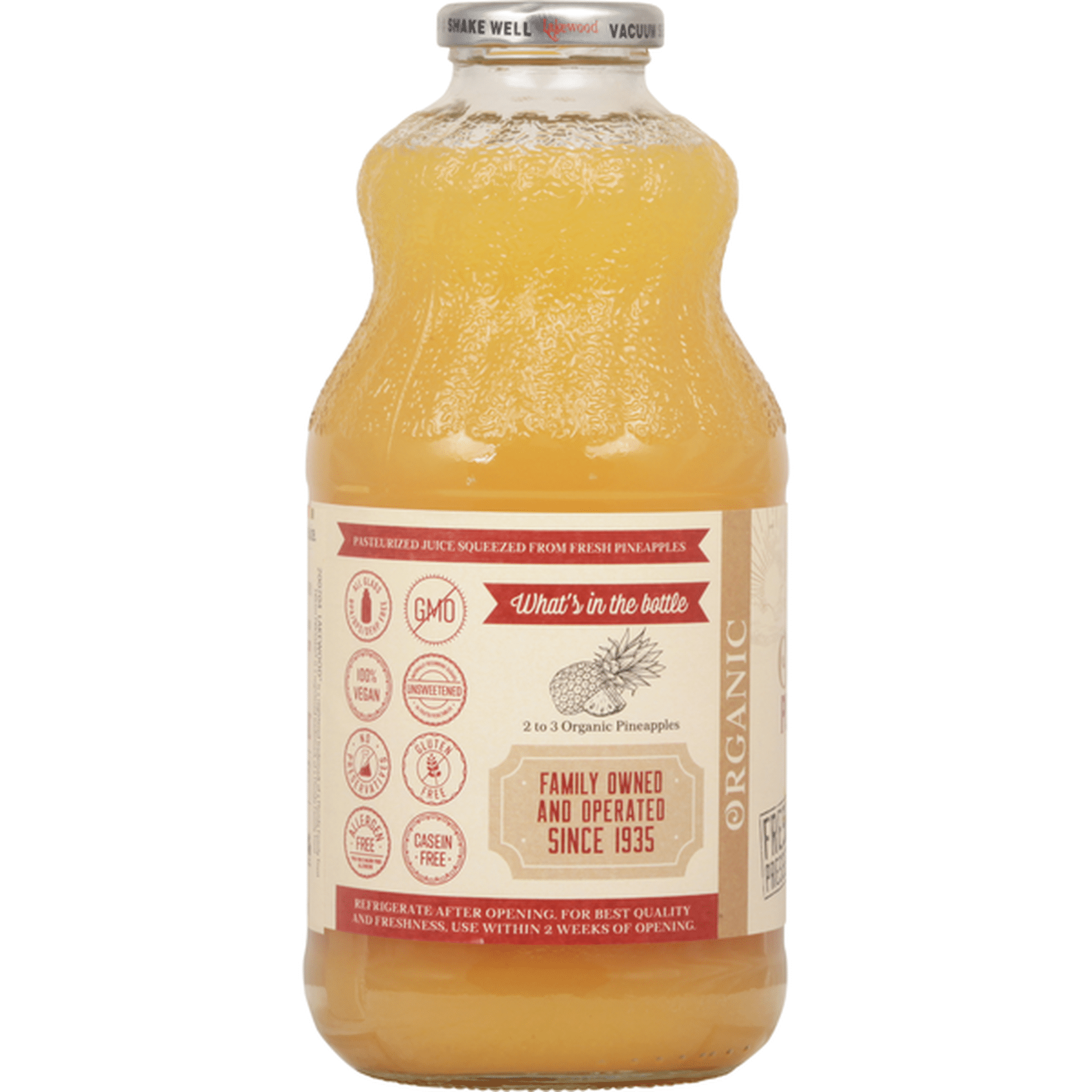 Lakewood Juice Organic Pure Pineapple 32 Fl Oz Delivery Or Pickup Near Me Instacart 2319