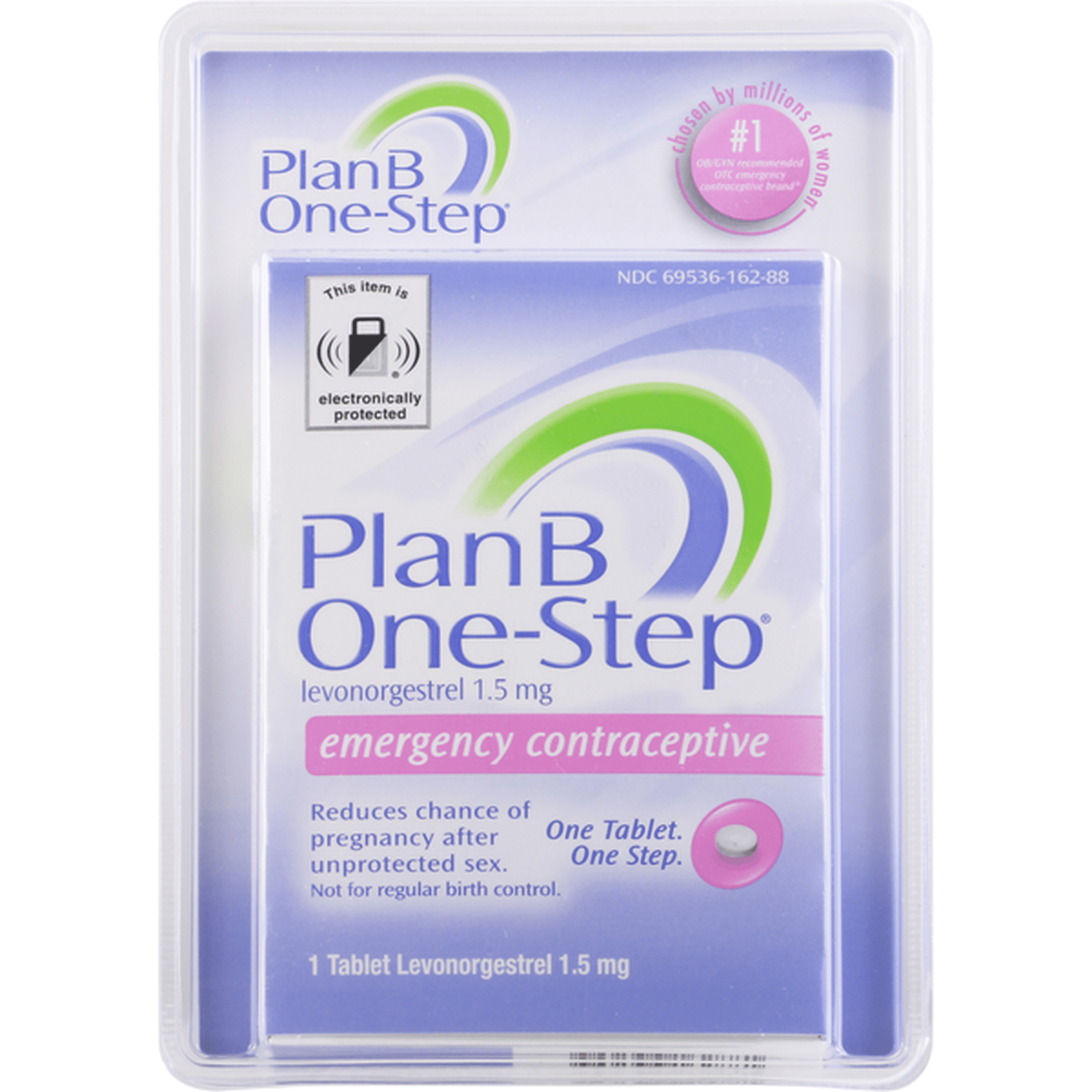 Plan B One Step Emergency Contraceptive, 1.5 Mg, Tablet (1 Each ...