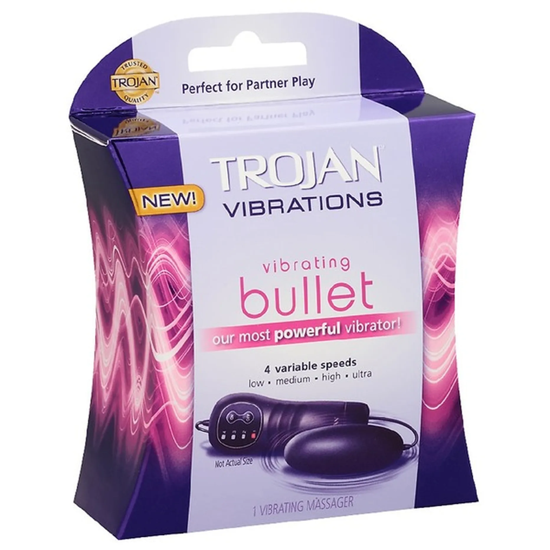 Trojan Vibrations Vibrating Bullet Personal Massager (1 ct) Delivery or