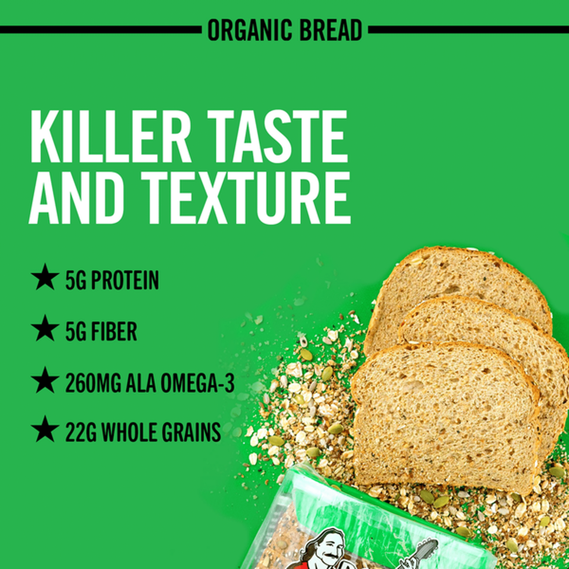 Dave's Killer Bread 20 Whole Grains and Seeds Organic Bread