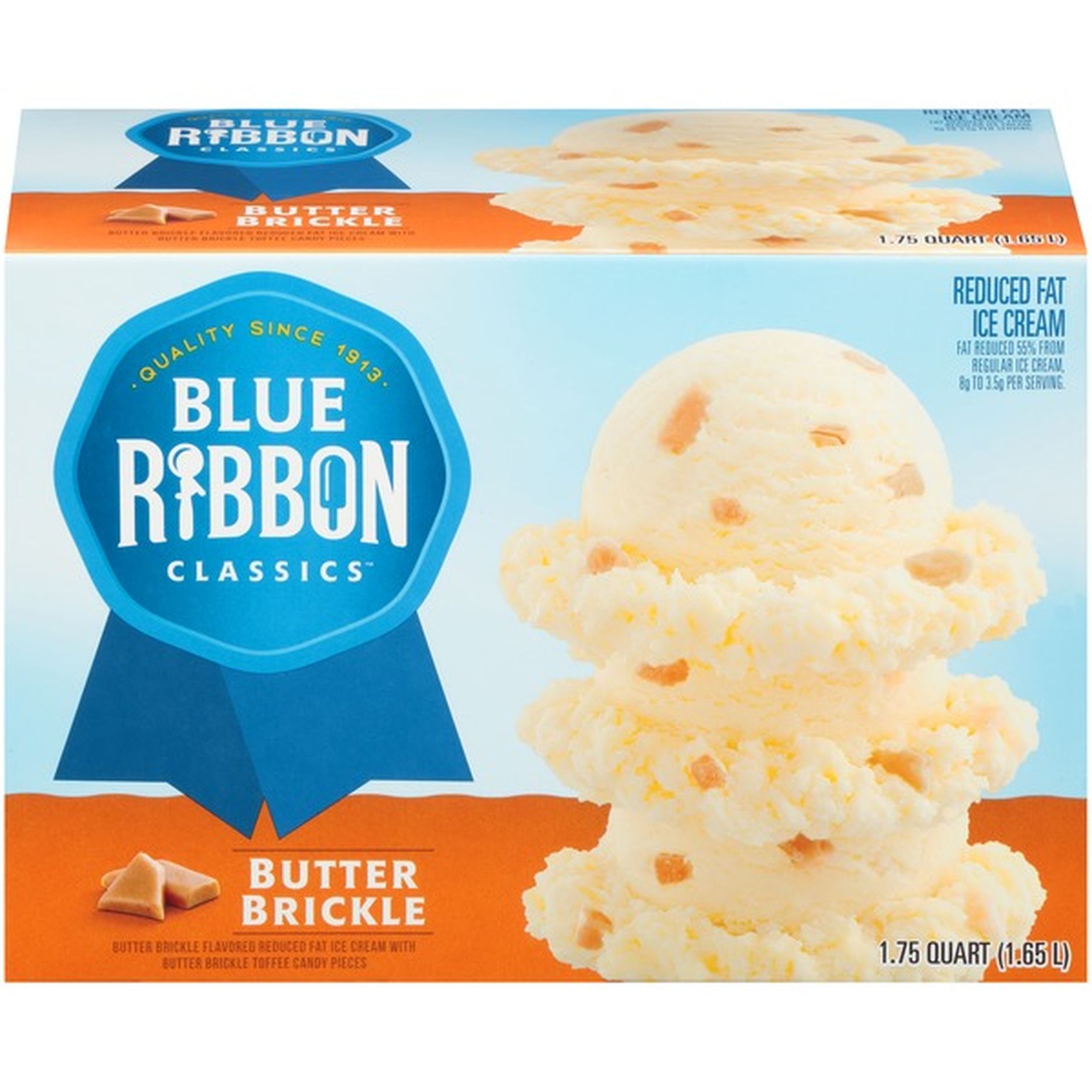 Blue Ribbon Classics Butter Brickle Ice Cream (56 fl oz) Delivery or Pickup Near Me Instacart