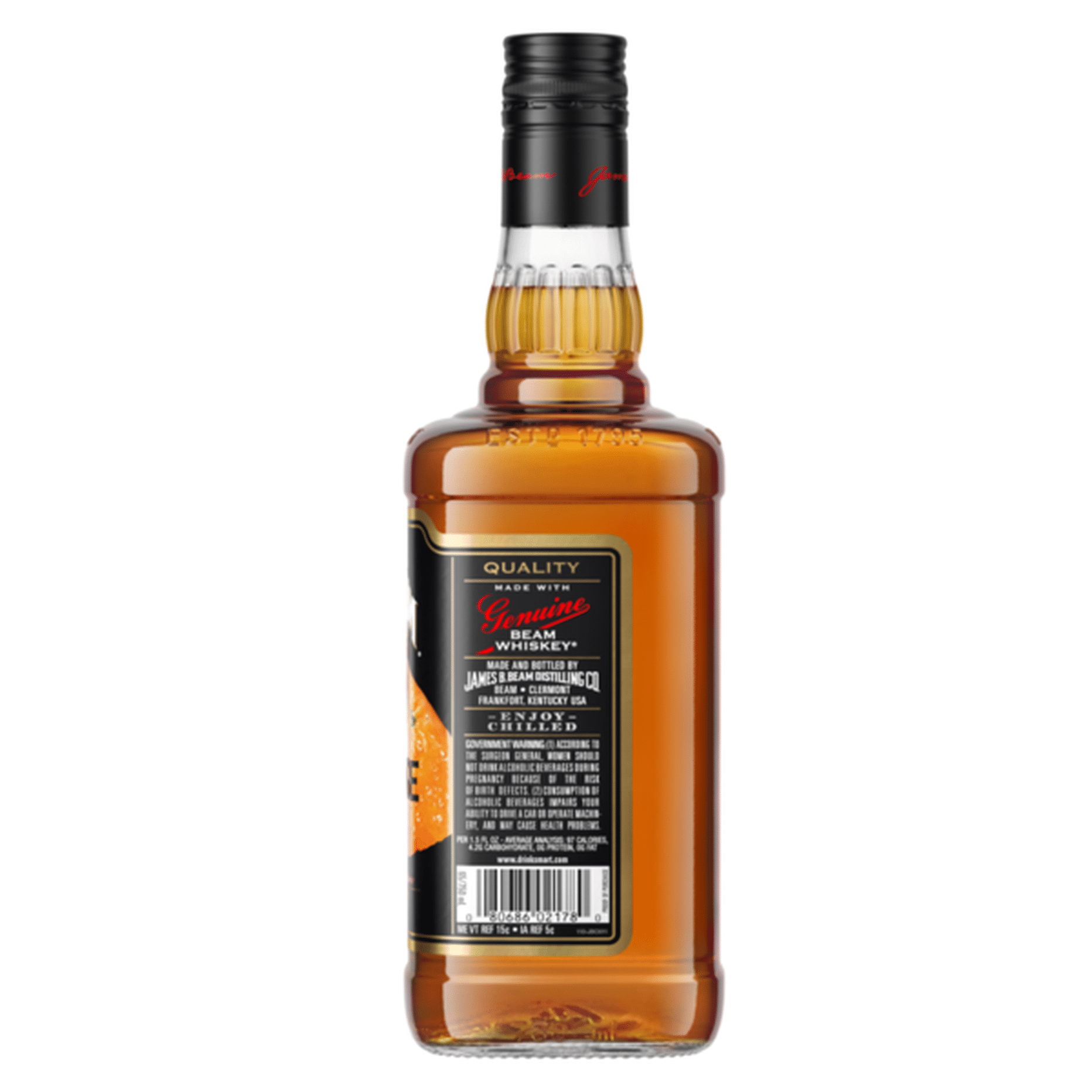 Jim Beam Orange Bourbon Whiskey (750 ml) Delivery or Pickup Near Me ...