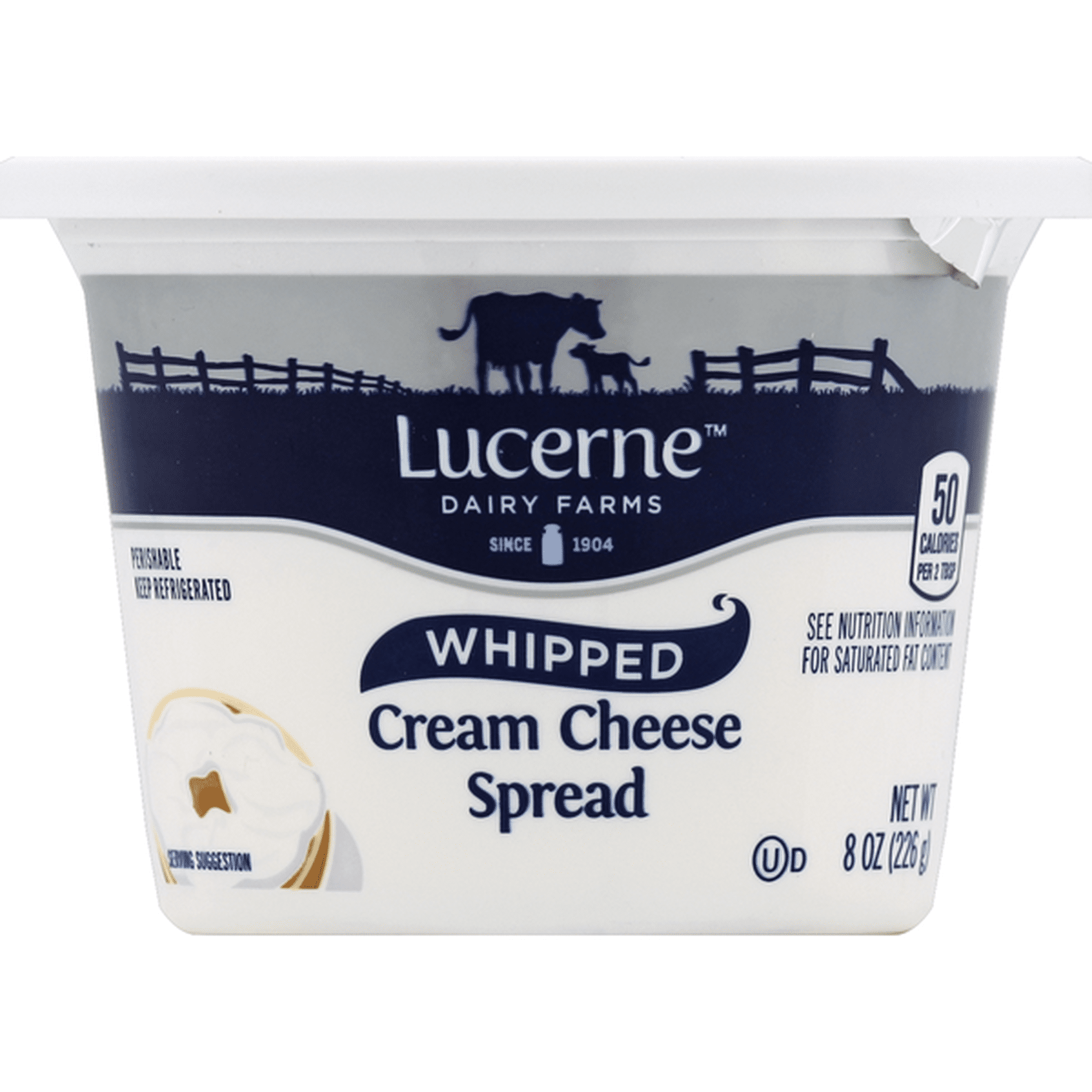 Lucerne Cream Cheese Spread, Whipped (8 oz) Delivery or Pickup Near Me ...