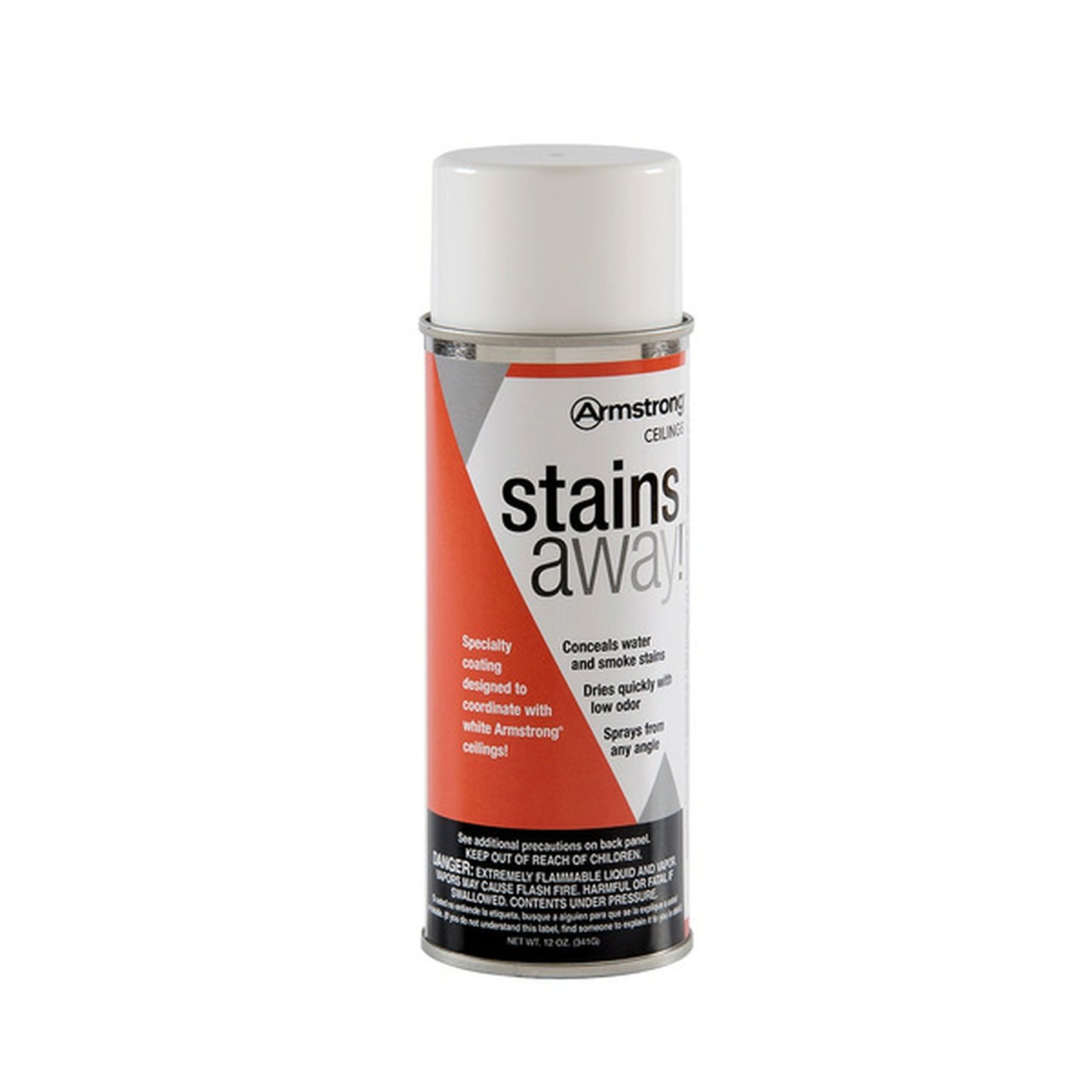 Armstrong Ceilings 5393 StainsAway Flat White Spray Paint & Primer In ...